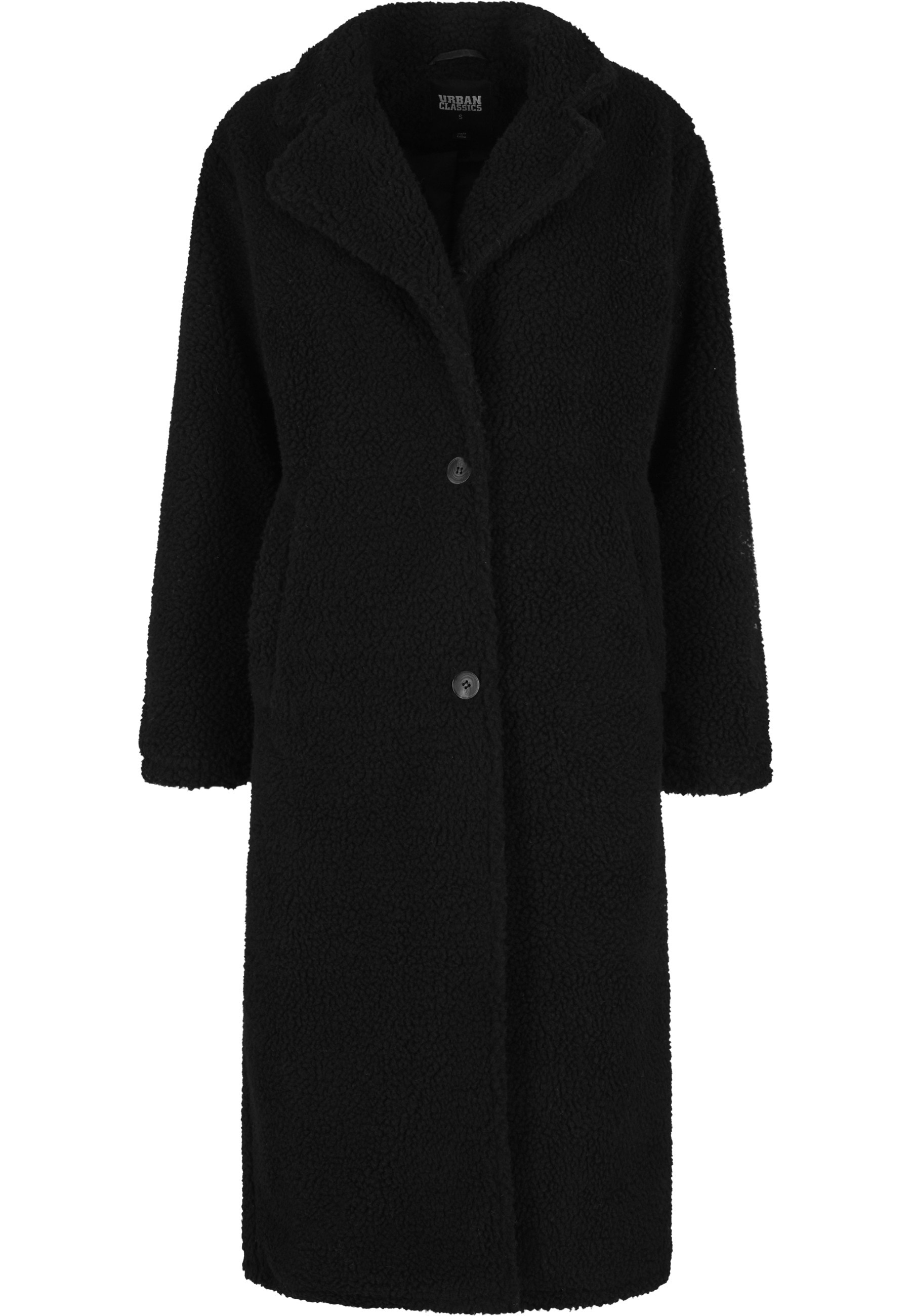 URBAN CLASSICS Winterjacke "Urban Classics Ladies Teddy Long Coat" 1 Stk. t günstig online kaufen
