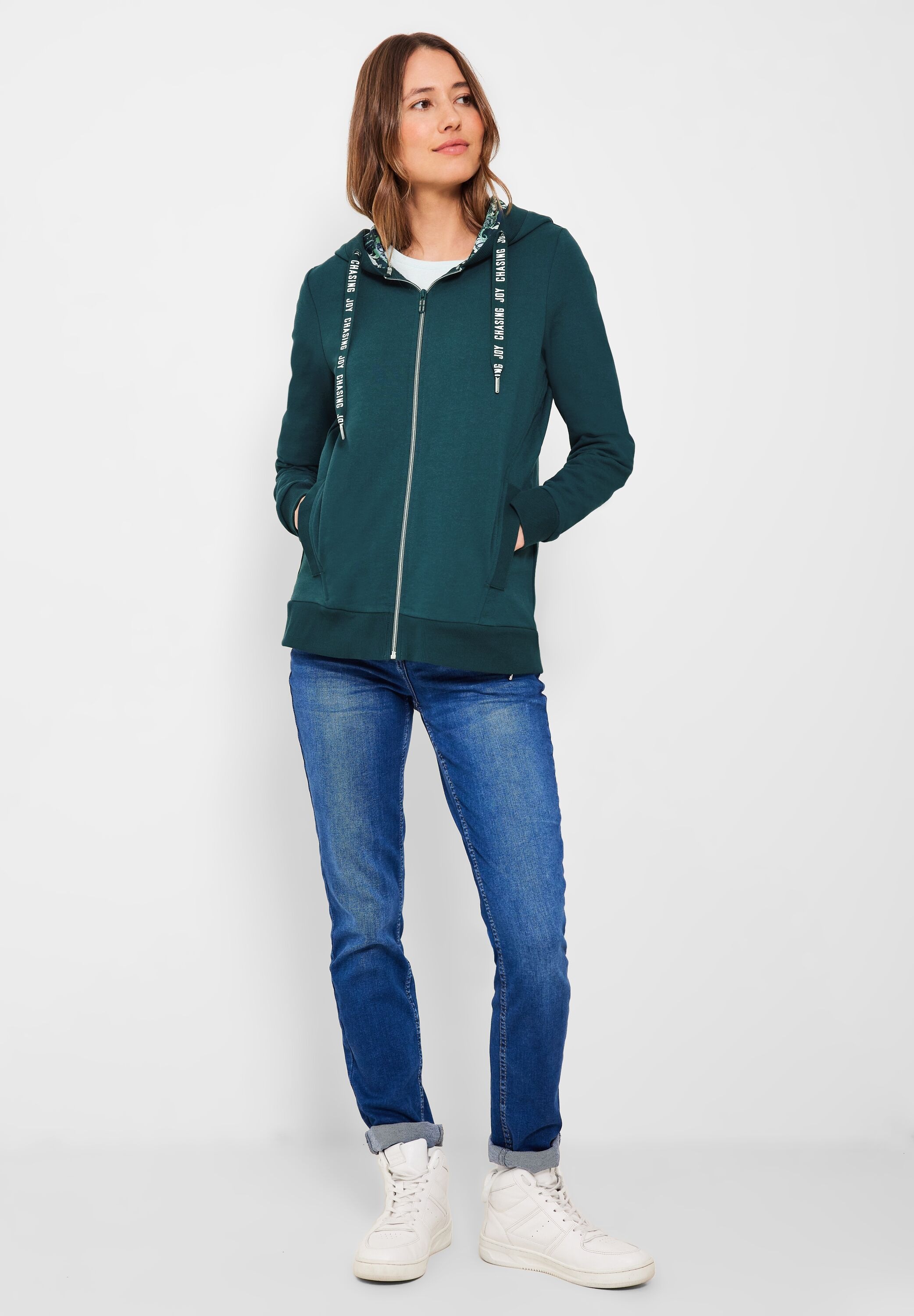 Cecil Sweatjacke, mit Kapuze