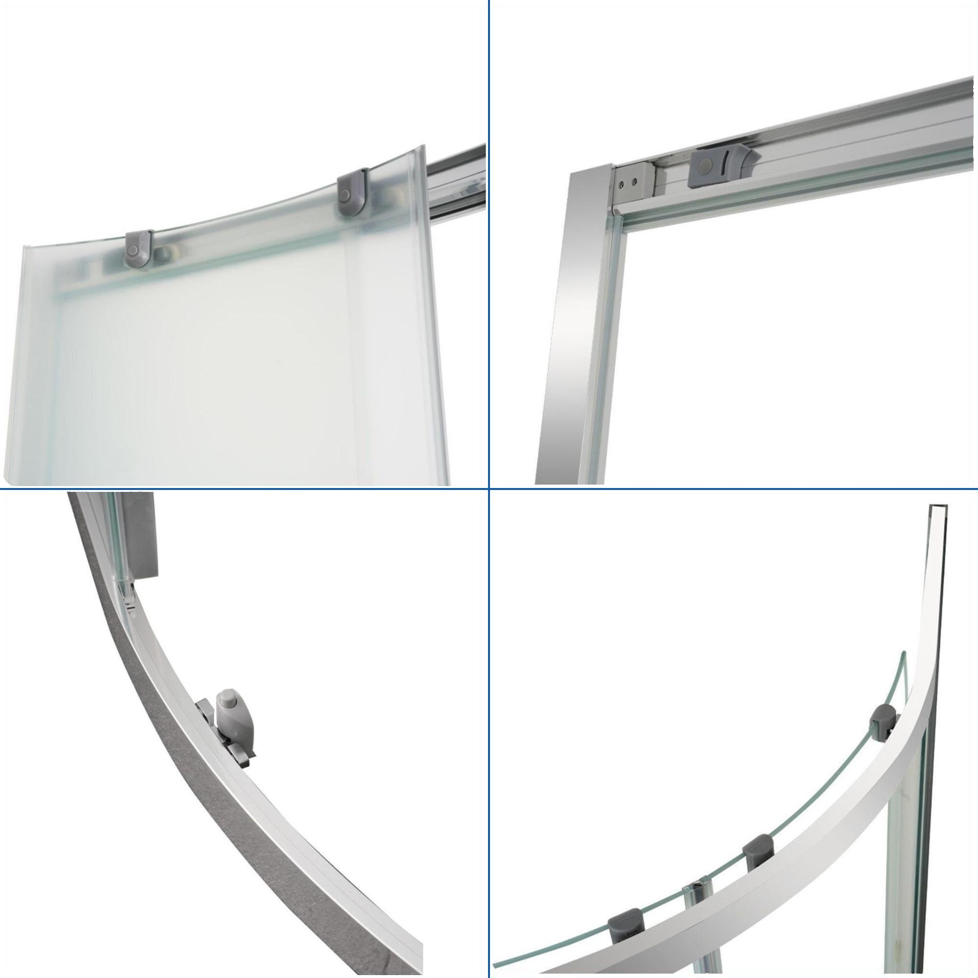 welltime Runddusche »Summer« Hohe 190 cm, 6mm ESG, Easy Clean, verbessertes Rollensystem