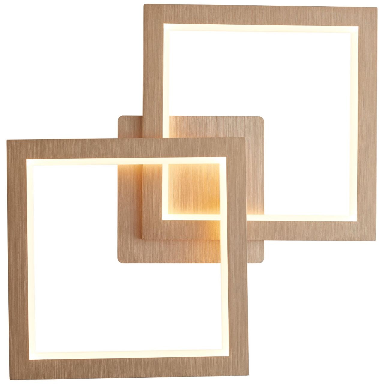 Brilliant LED Deckenleuchte »Gwyn«, 1 flammig, 44,5 cm Höhe, Metall/Kunststoff, aluminium/gold