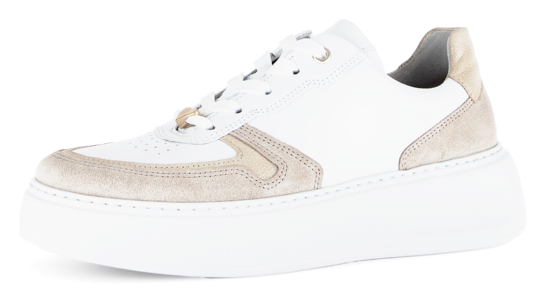 Gabor Plateausneaker "FLORENZ", Freizeitschuh, Halbschuh, Schnürer, Kontras günstig online kaufen