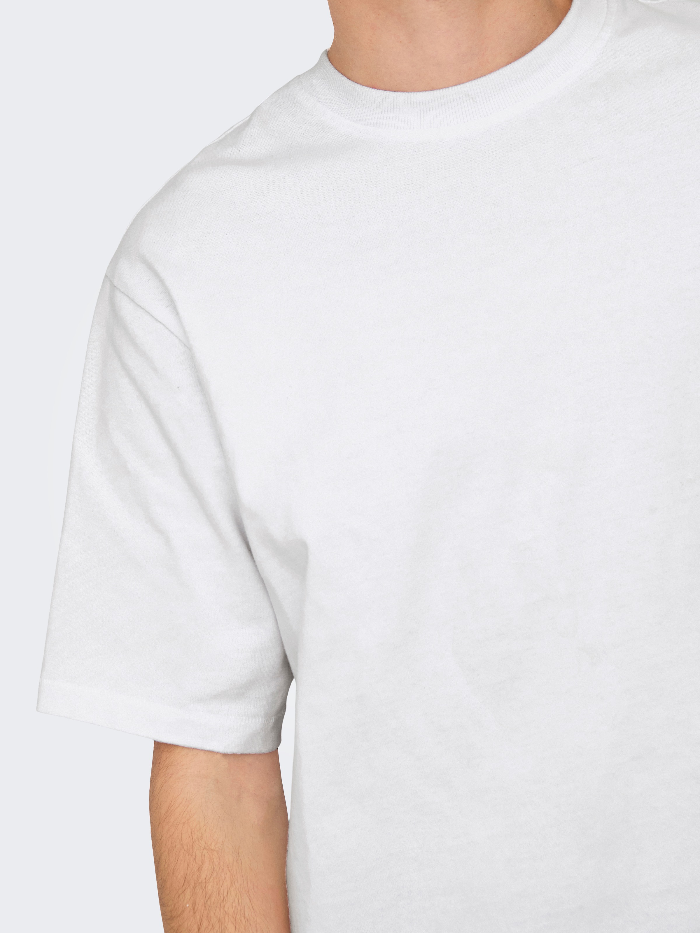ONLY & SONS Rundhalsshirt »ONSMILLENIUM OVZ SS TEE NOOS«