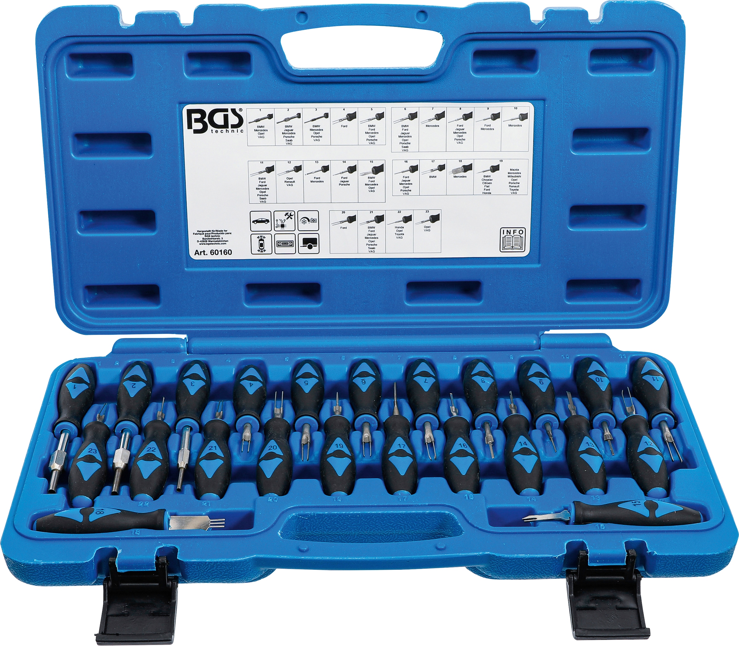 BGS Werkzeugset »Stecker-Entriegelungs-Werkzeug-Satz«, 23-tlg.