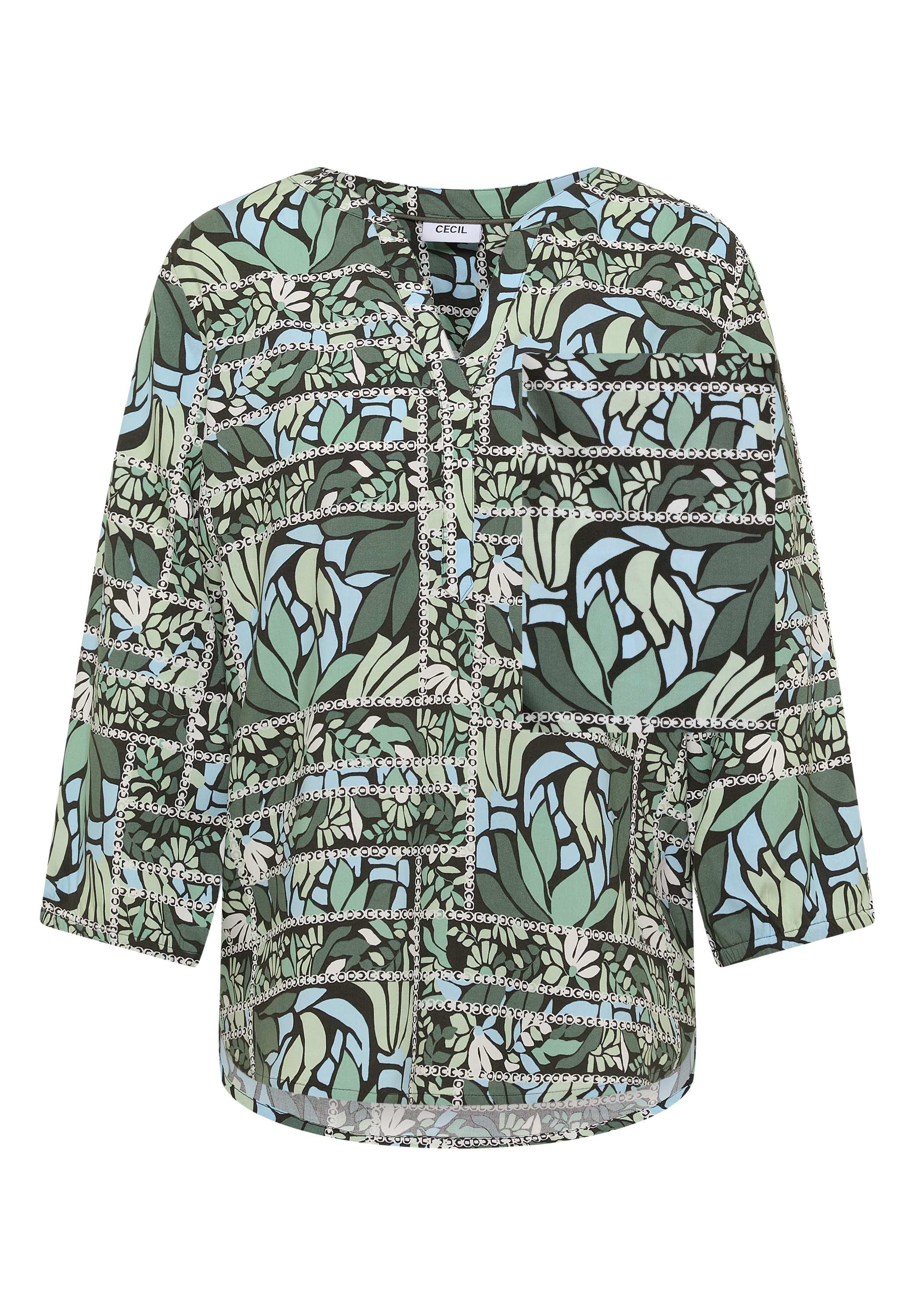 Cecil Klassische Bluse mit 3/4 Ärmeln
