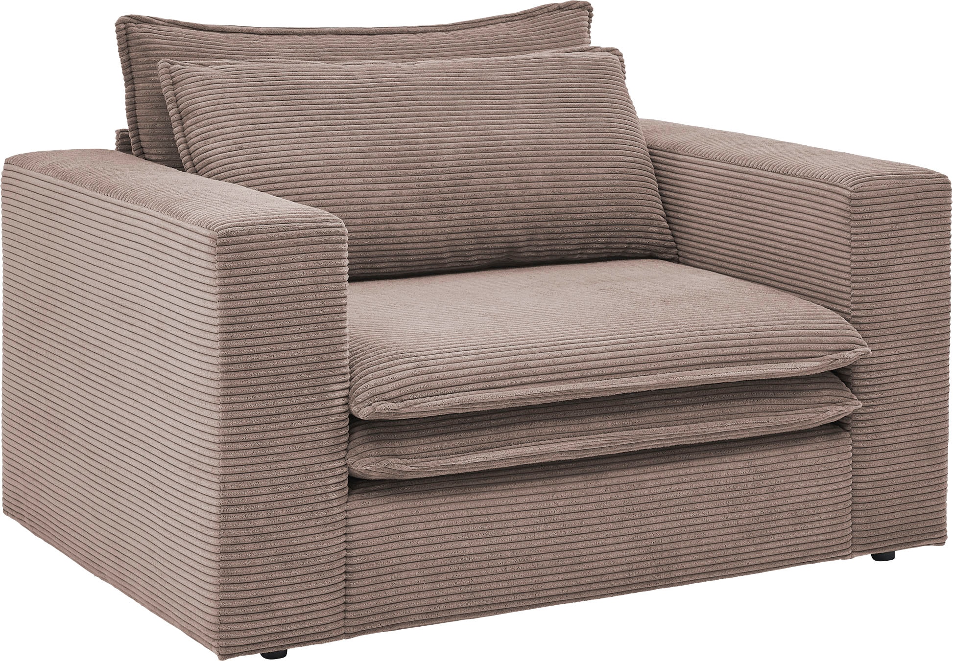 Places of Style Loveseat »PIAGGE«, Hochwertiger Cord, trendiger Loveseat