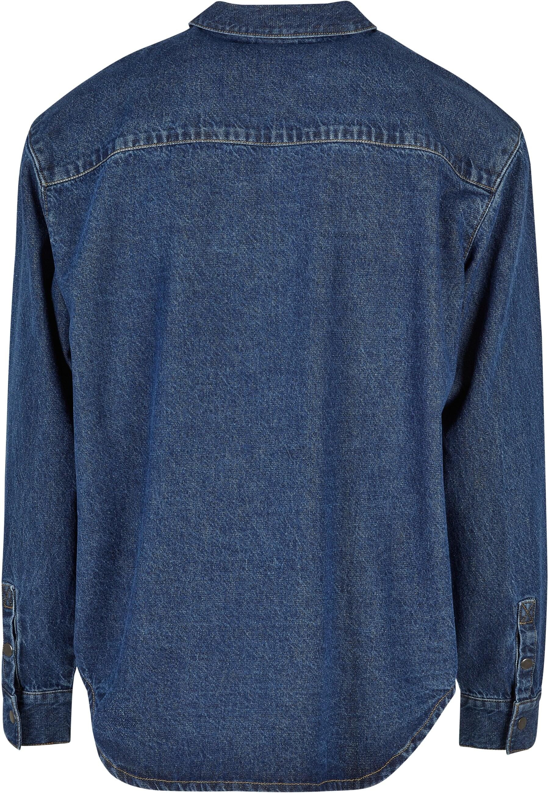 URBAN CLASSICS Langarmhemd "Urban Classics Herren Oversized Denim Pocket Sh günstig online kaufen