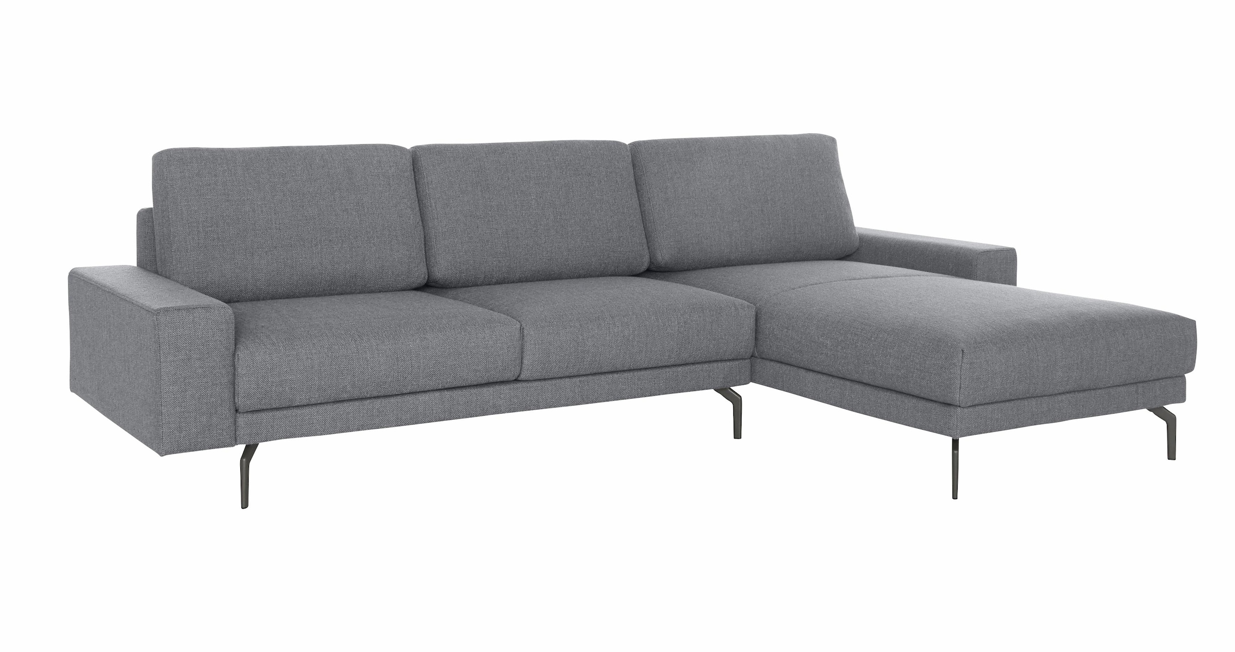 Creation BY ROLF BENZ Ecksofa »CR.450, Designecksofa, Polsterecke, L-Form«, Armlehne breit und niedrig, Alugussfüße in umbragrau, Breite 294 cm