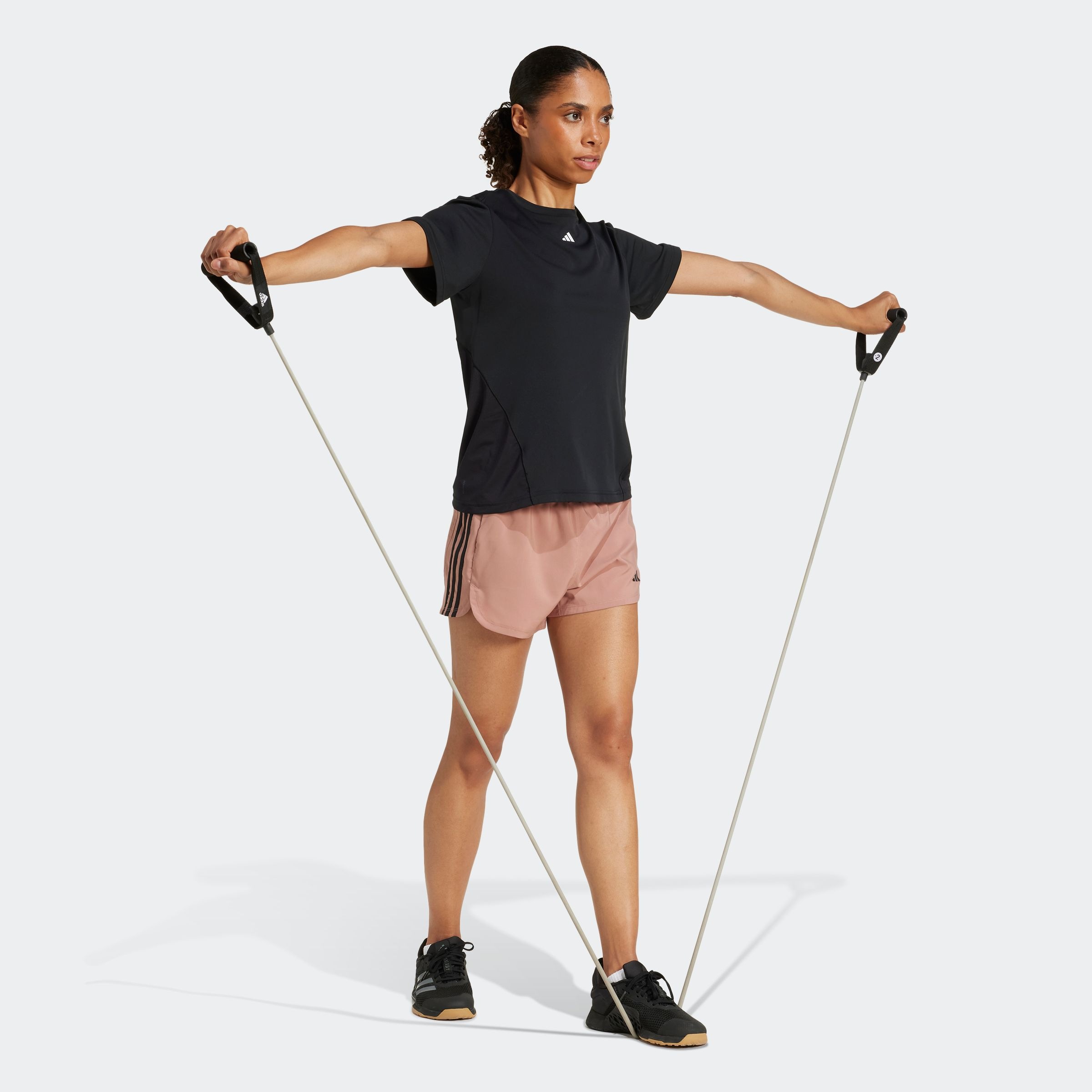adidas Performance Shorts »PACER WVN HIGH«, (1 tlg.), Woven Trainingsshorts mit hohem Bund