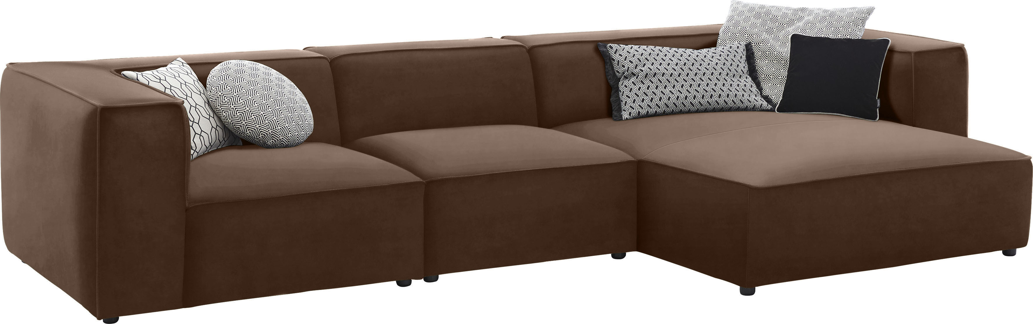 Thumbnail - W.SCHILLIG Ecksofa "around-the-block", mit eleganter Biese, mit Federkern, Breite 341 cm