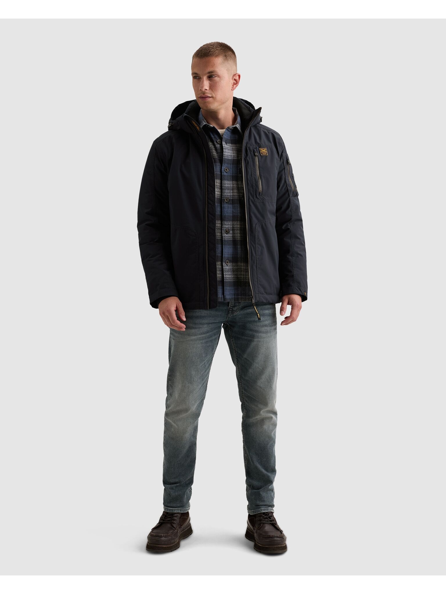 PME LEGEND Outdoorjacke »CONESTOGA Dasrip« mit Kapuze mit abzippbarer Kapuze, wasserabweisend, Regular Fit