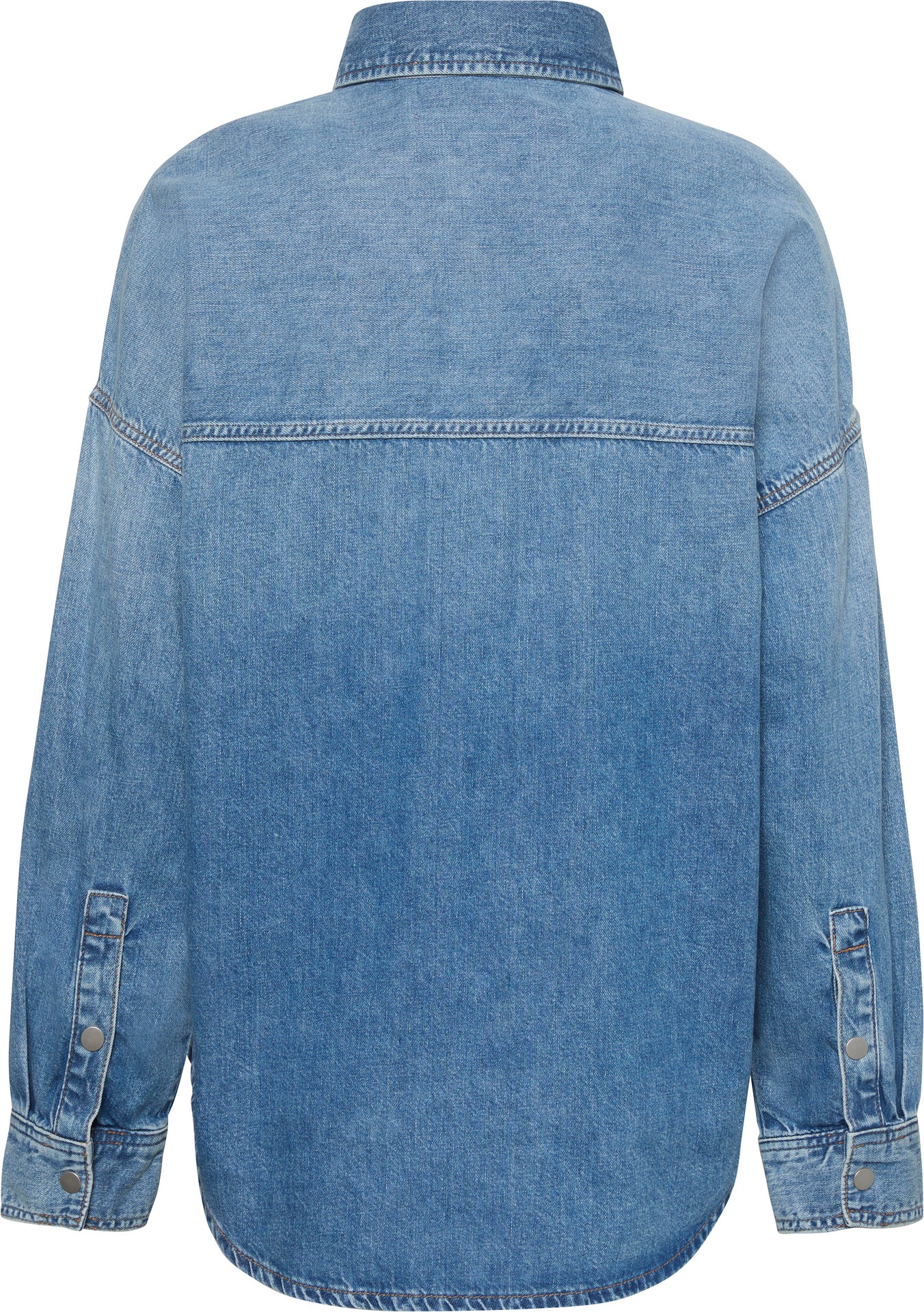 Calvin Klein Jeans Hemdbluse "RLXD LNN DNM SHRT DY", Mit Rundhalsausschnitt günstig online kaufen