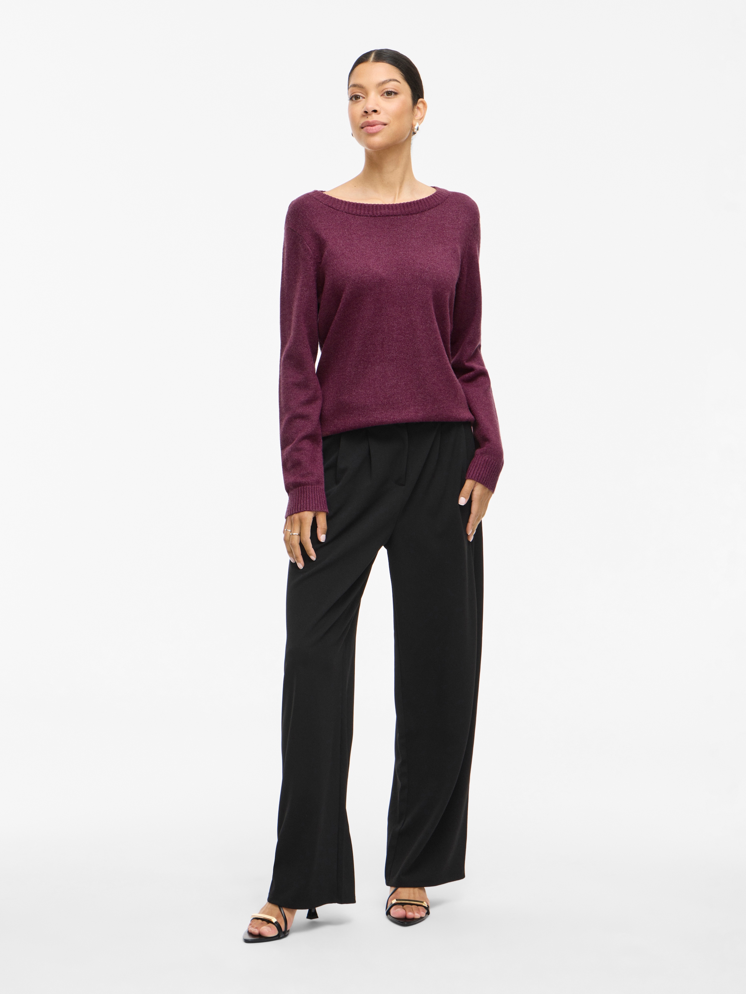 Vila Rundhalspullover »VIRIL O-NECK L/S KNIT TOP - NOOS«
