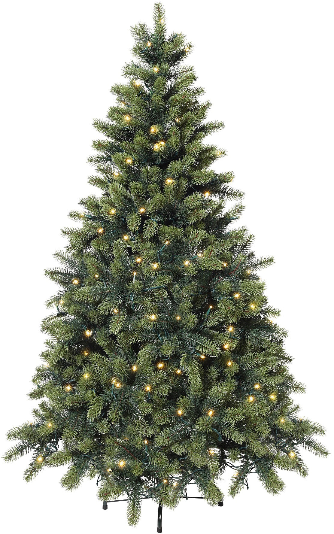 Creativ green Künstlicher Weihnachtsbaum "Weihnachtsdeko, künstlicher Christbaum, Tannenbaum", incl. integrierter Lichte