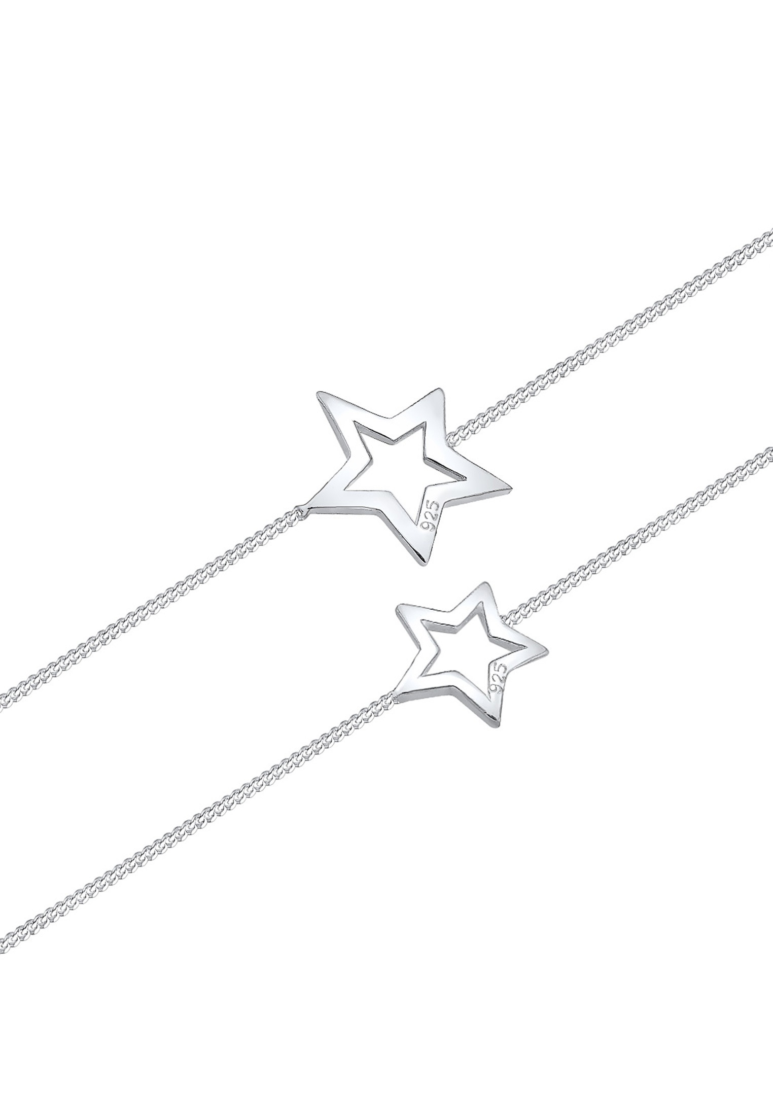 Elli Schmuckset »Set Mutter Kind Sterne Astro Cut Out 925 Silber«