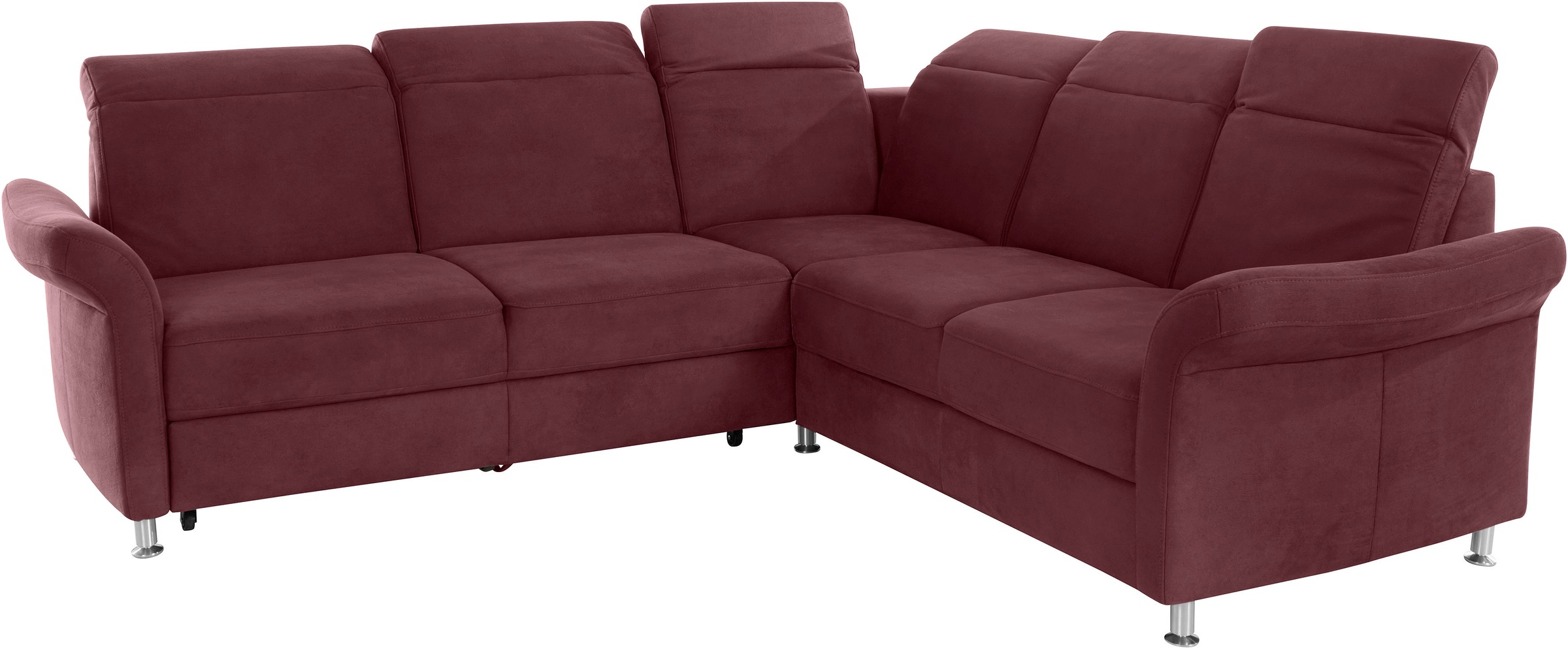 sit&more Ecksofa »Darwin L-Form« inklusive Federkern, wahlweise mit Kopfteilverstellung, Bettfunktion