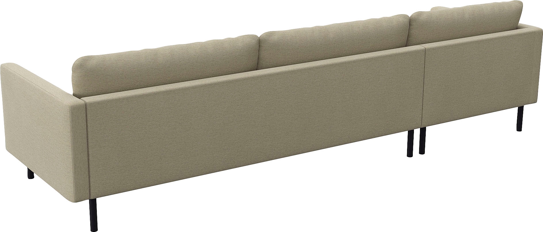 FLEXLUX Ecksofa »Bolzano, elegant und bequem, L-Form«, Sitzaufbau mit Kaltschaum & Stahl-Wellen, loose Sitz -& Rückenkissen