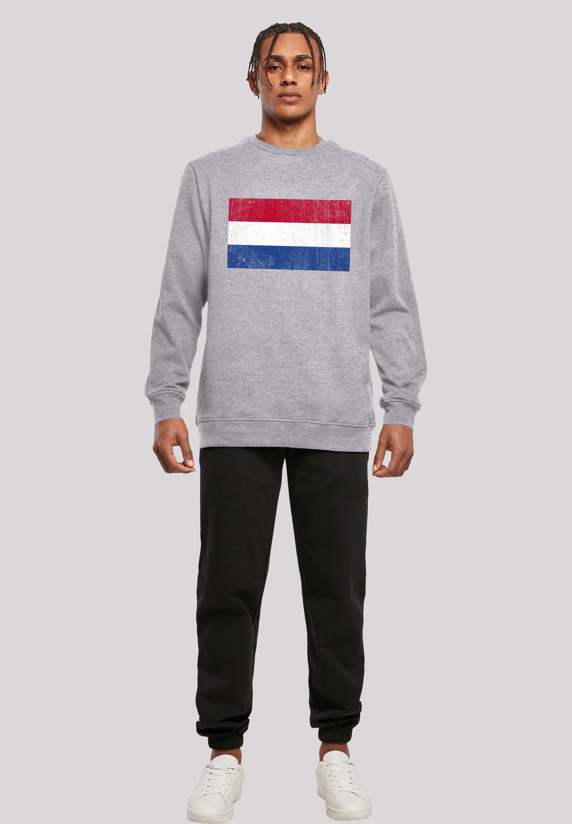 F4NT4STIC Kapuzenpullover »Netherlands NIederlande Holland Flagge distressed«,  Print ▷ für | BAUR