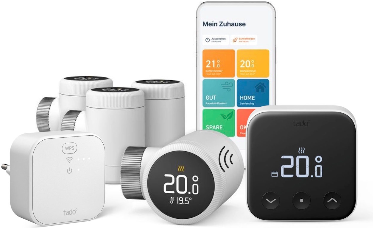 Heizkörperthermostat »Bridge + 4x Heizkörperthermostat + Temp. Sensor (Line X)«