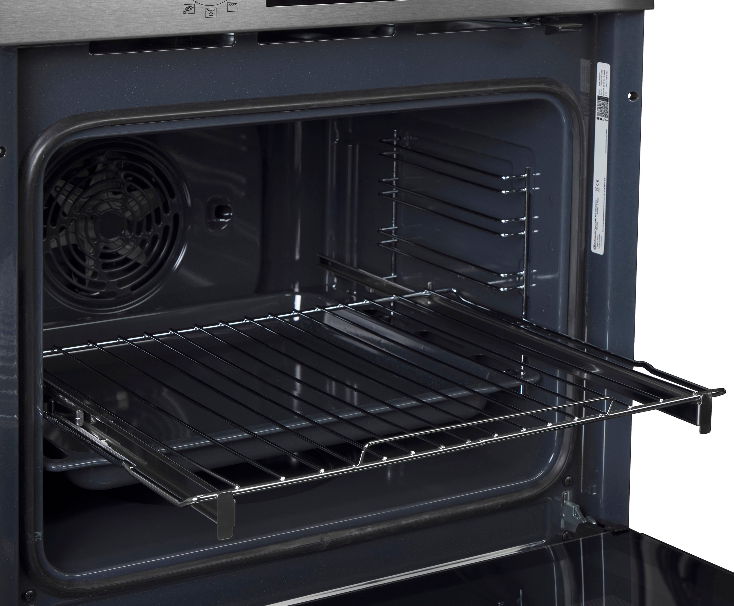 BAUKNECHT Einbaubackofen  »BBA285HU1I«, mit Teilauszug, Pizzafunktion, 1-fach Teilauszug