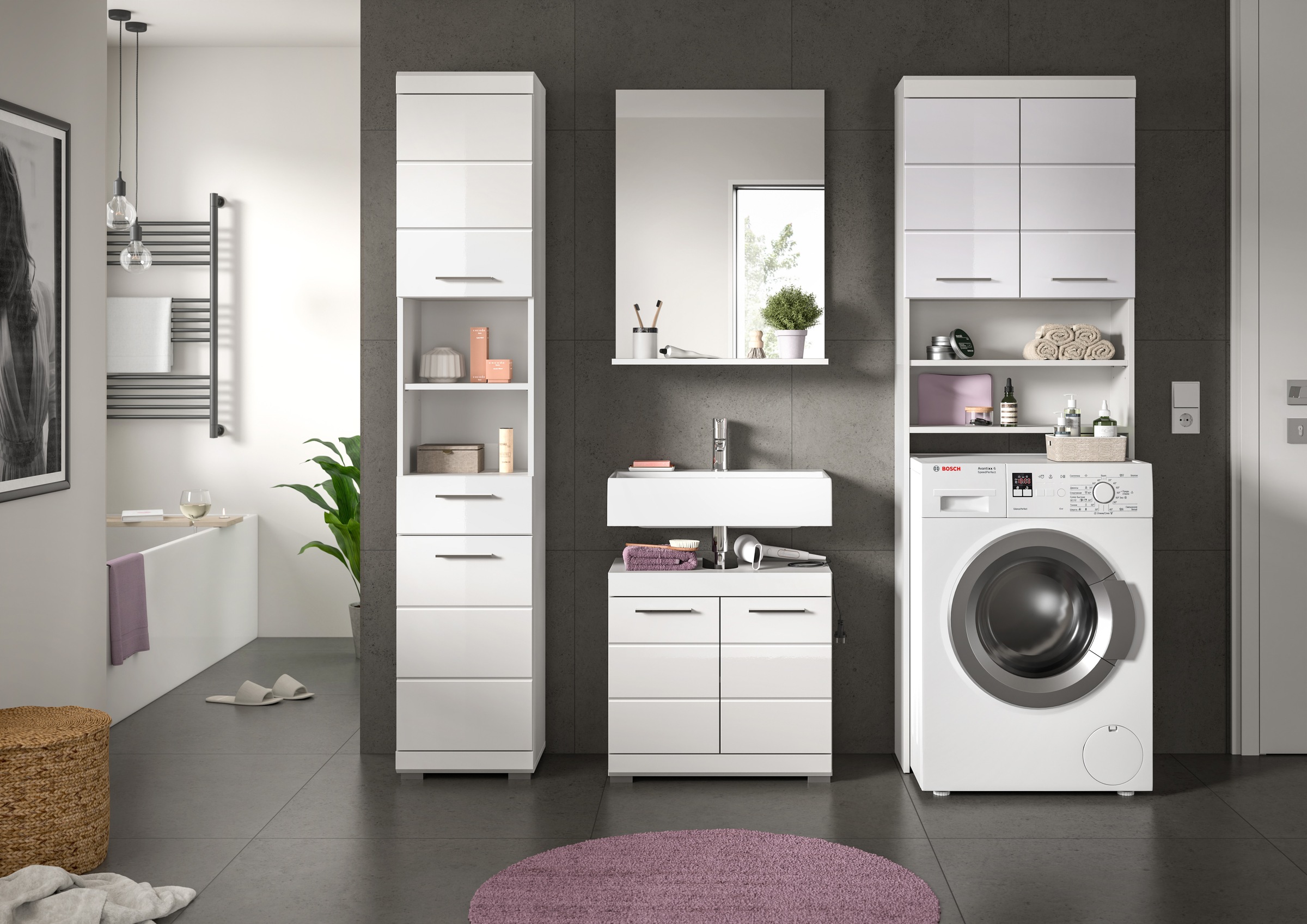 INOSIGN Badmöbel-Set "Siena, 4 teilig, bestehend aus:" Set, TOPSELLER, 4 St günstig online kaufen