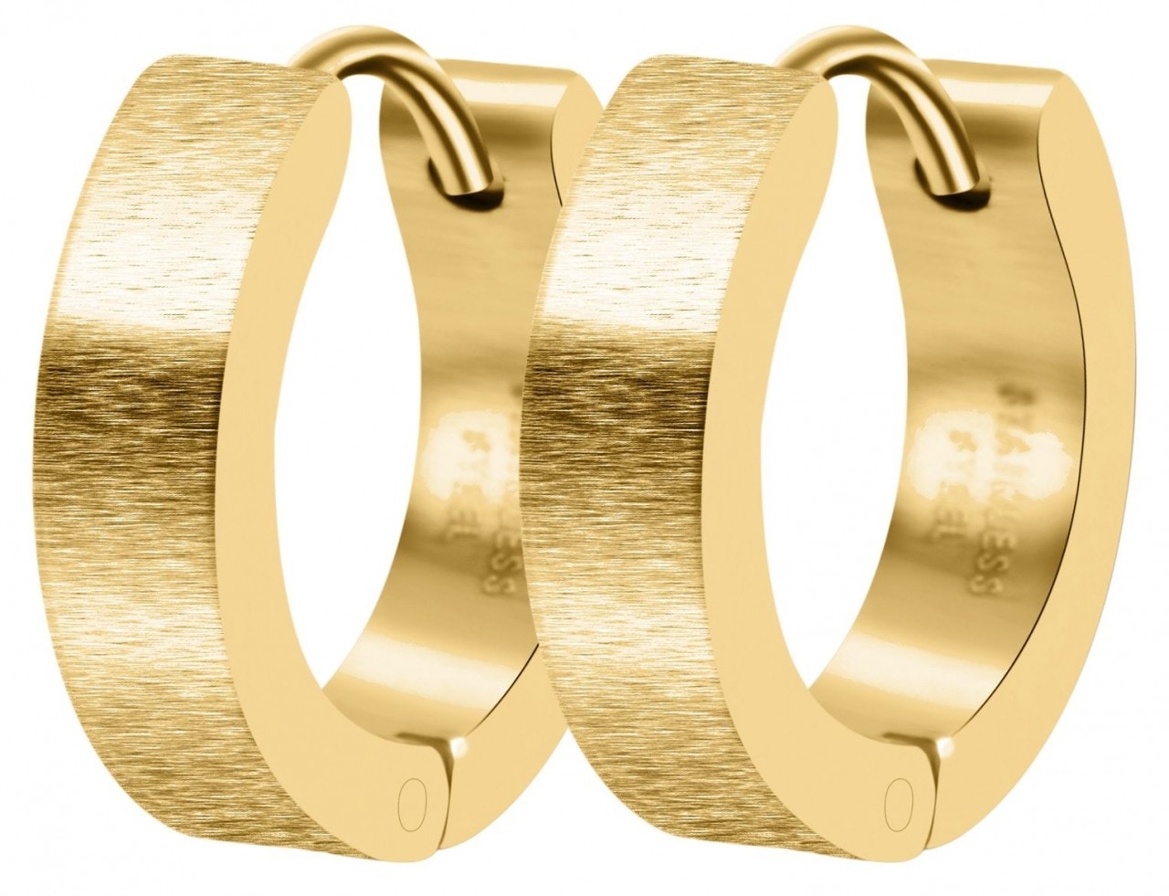 Adelia´s Paar Creolen »Neuheit 2025 - Unisex Creolen aus mattem Edelstahl Ø 8 mm«