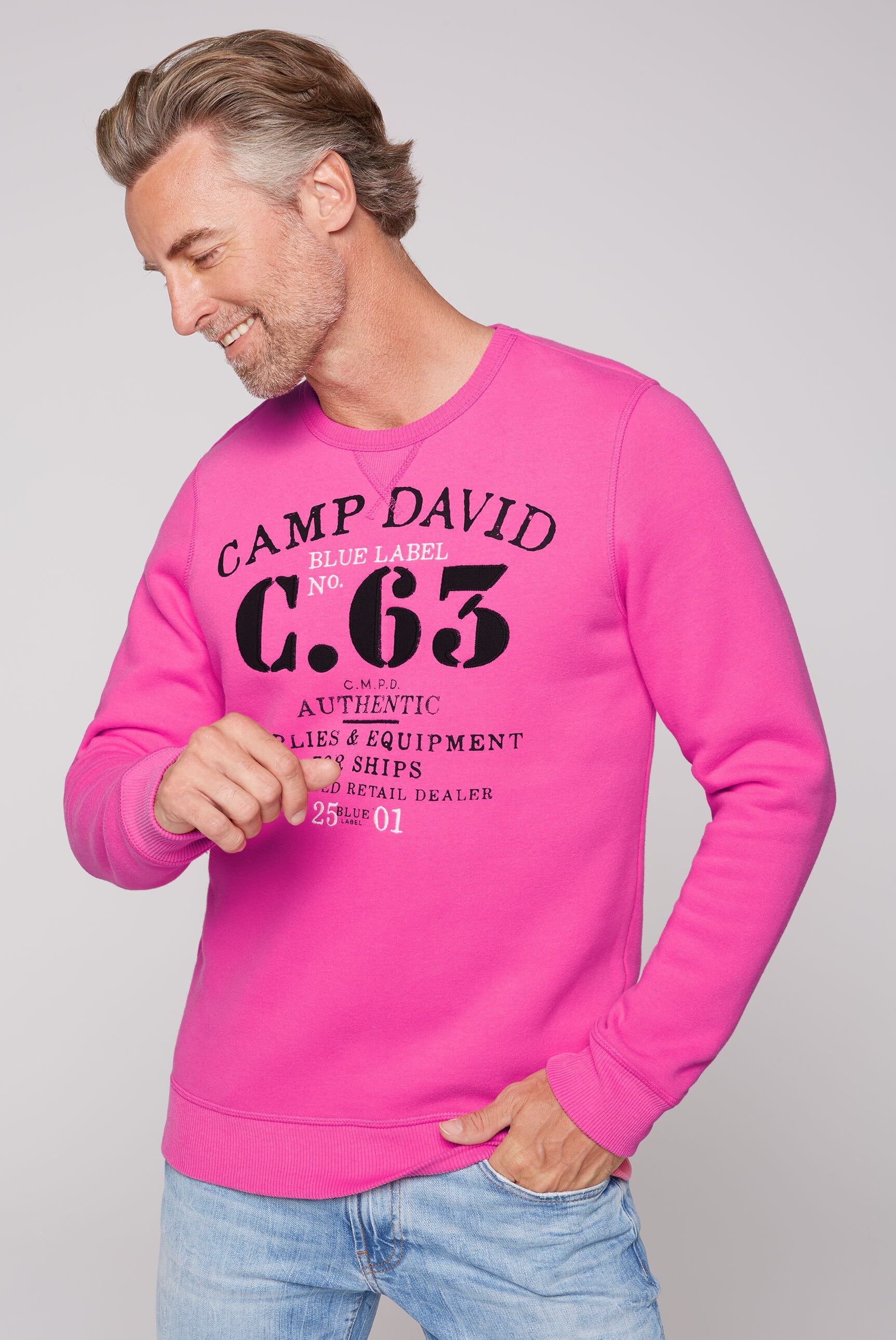 CAMP DAVID Sweater, mit weicher Innenseite