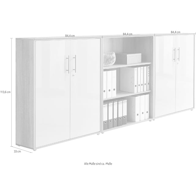 BMG Möbel Büro-Set »Tabor«, (Set, 3 St.) kaufen | BAUR