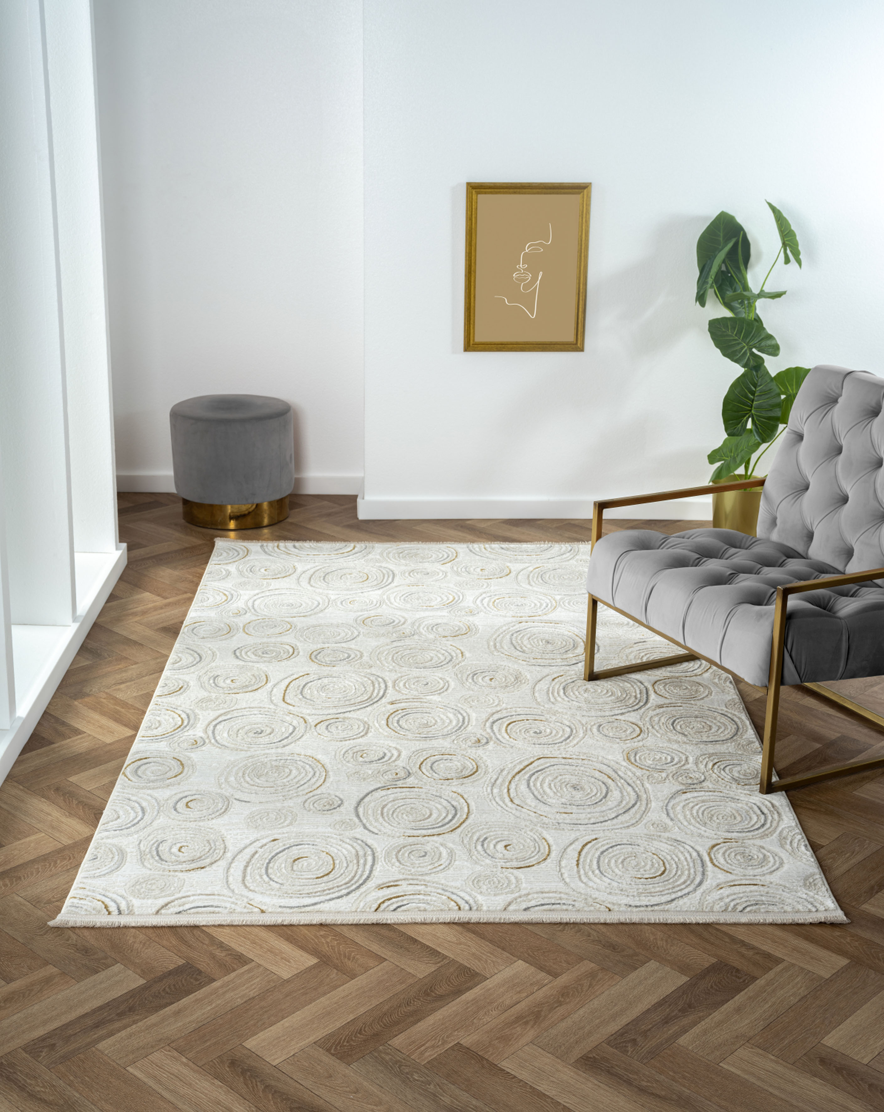 Myflair Möbel & Accessoires "My Style, LAGERRÄUMUNG" rechteckig 10 mm Höhe Kurzflor, Scandi-Design, besonders weich durch Microfaser, mit Fransen