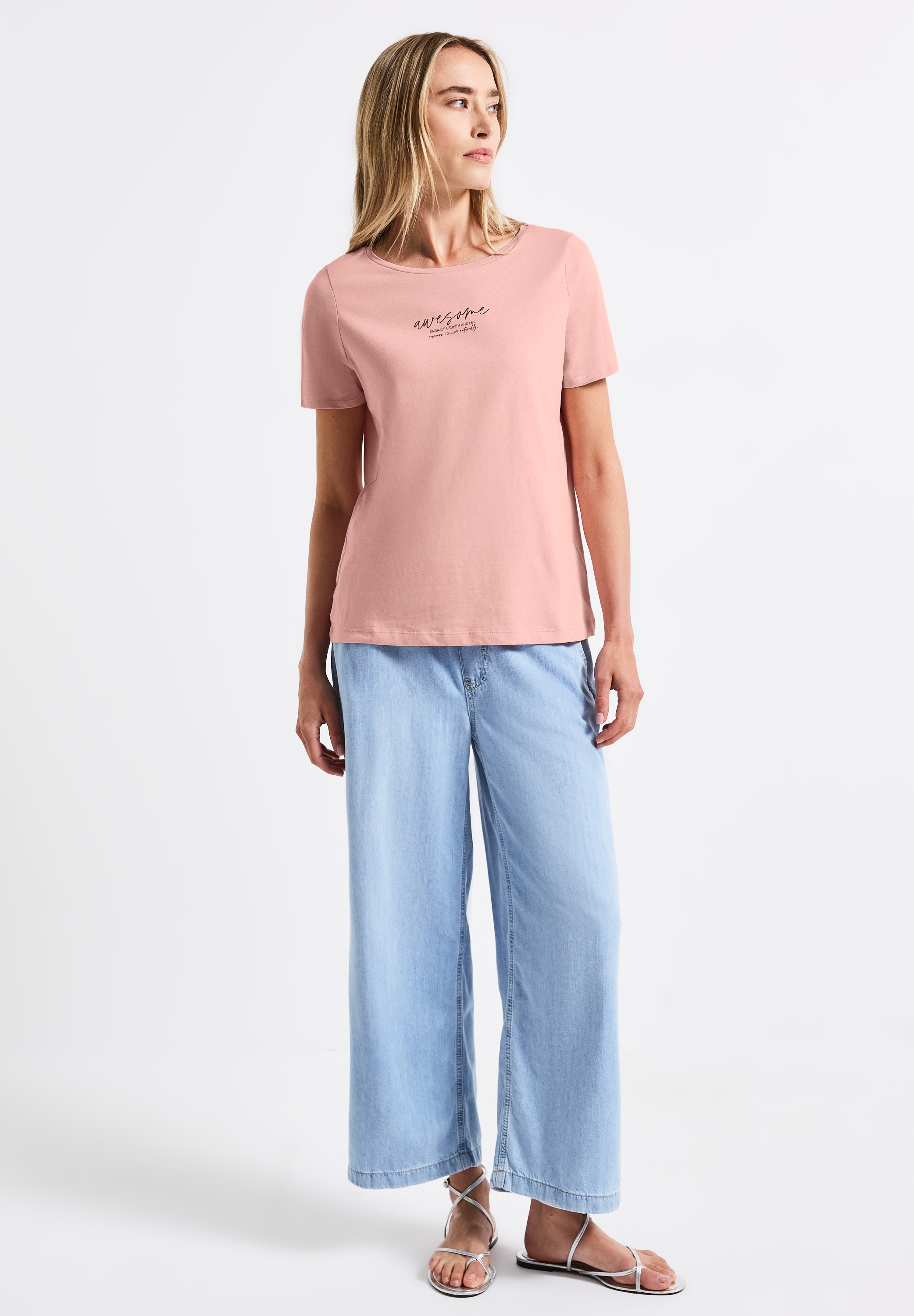 STREET ONE T-Shirt, aus reiner Baumwolle