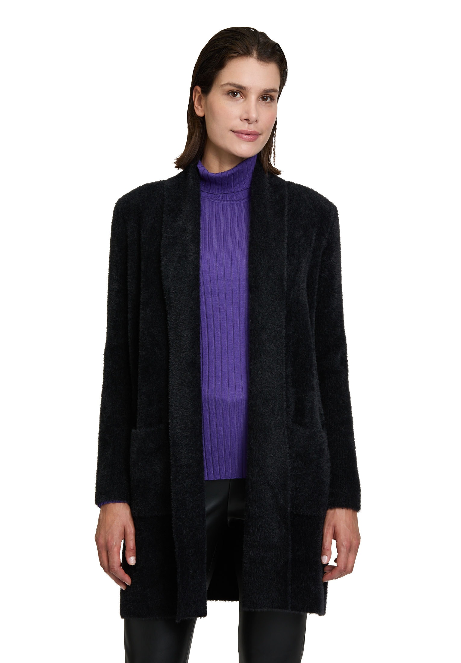 Betty Barclay Strickjacke "Betty Barclay Strickmantel mit Kragen", Material günstig online kaufen