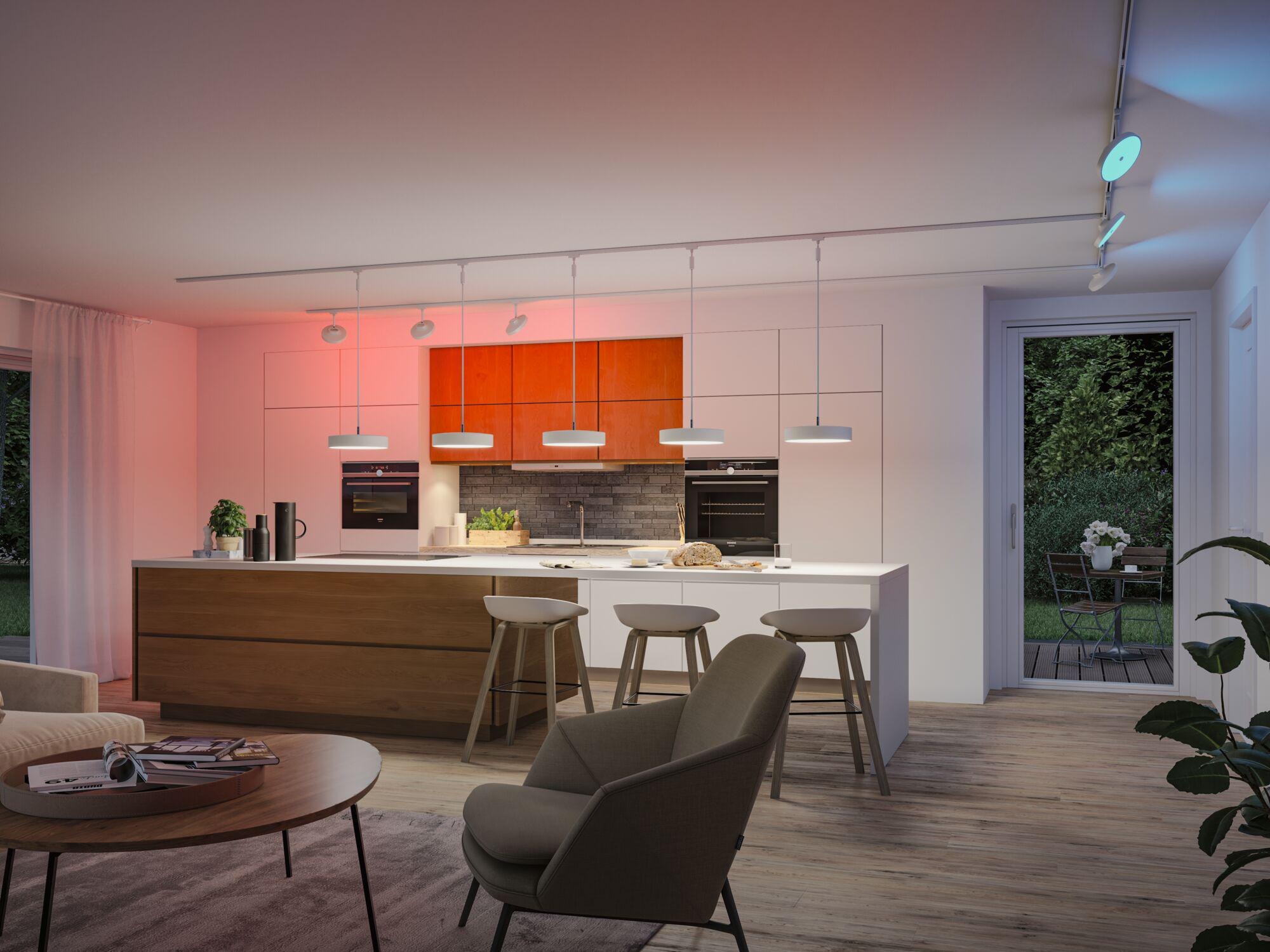 Paulmann Schienensystem-Leuchten »Hildor 510lm 10W RGBW+ dimmbar 230V« LED-Modul 1 Stk. Tageslichtweiß Smart Home