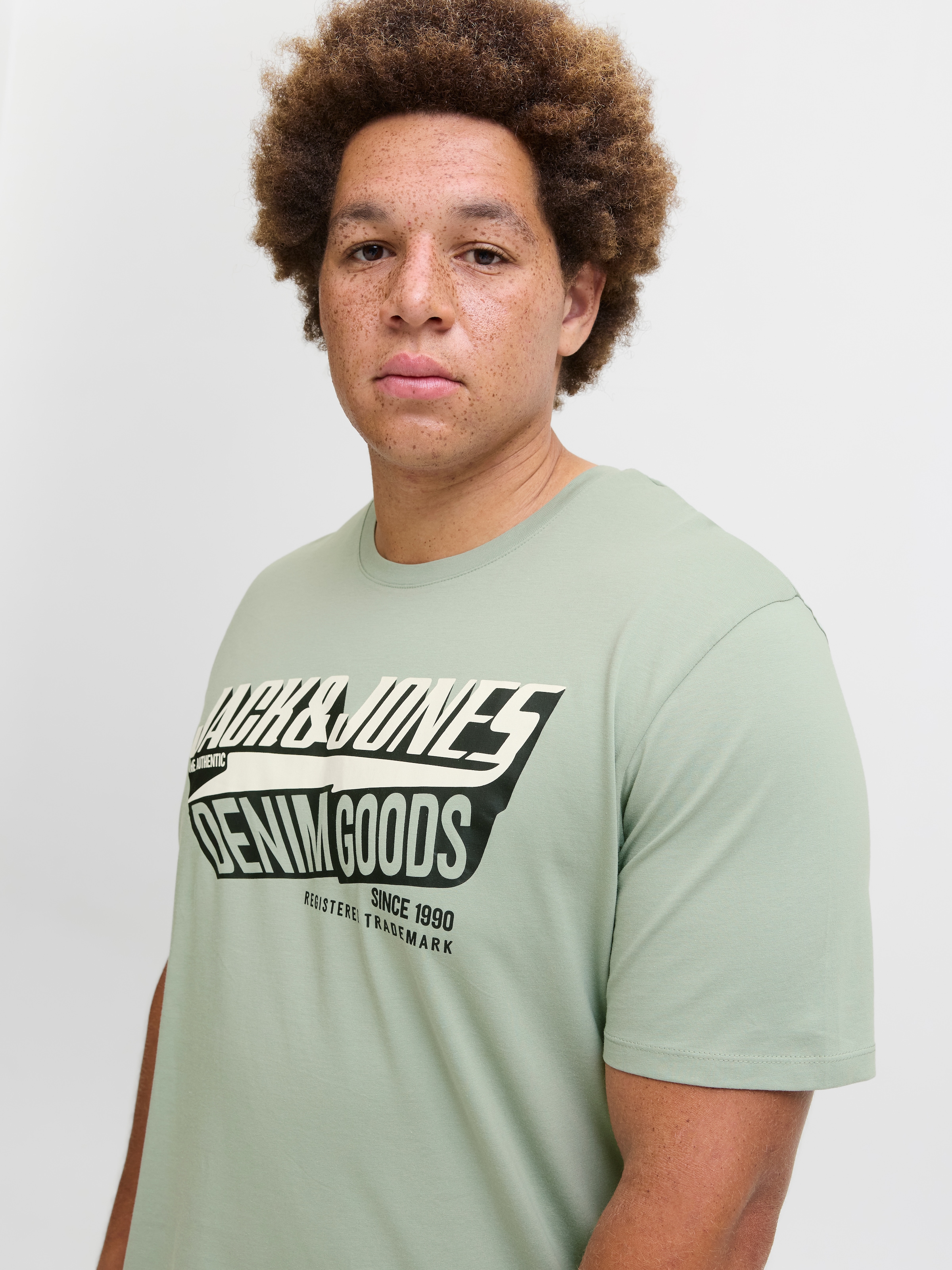 Jack & Jones PlusSize T-Shirt »JJELOGO TEE SS ONECK 2 COL AW25 NOOS PLS«