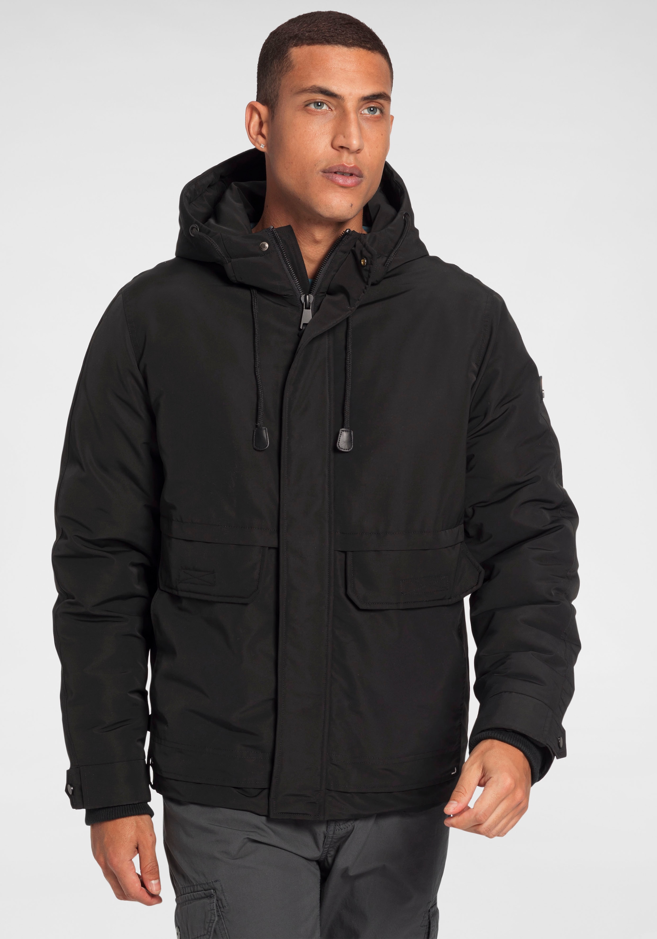 ALPENBLITZ Outdoorjacke ""Stavanger"", mit Kapuze, mit aufwendigem Innensteppfutter