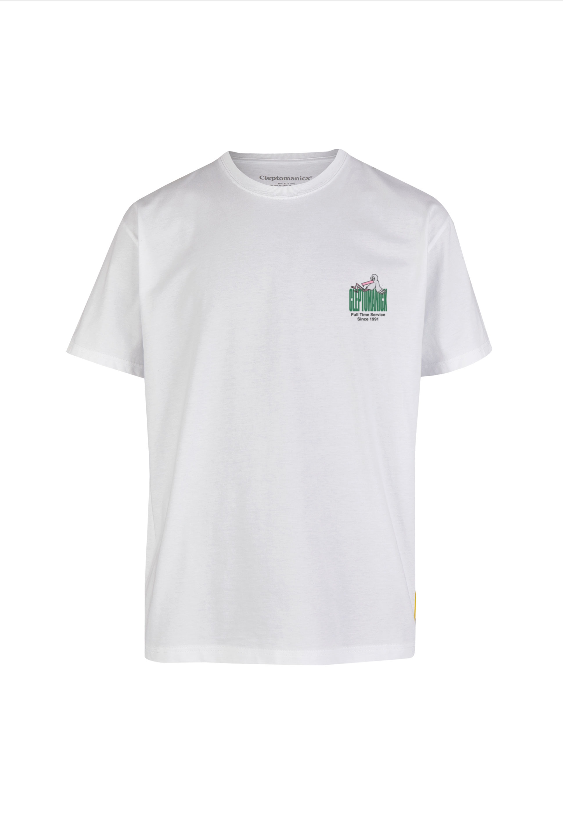 Cleptomanicx T-Shirt »Full Time Service«, mit coolem Front- und Rückenprint