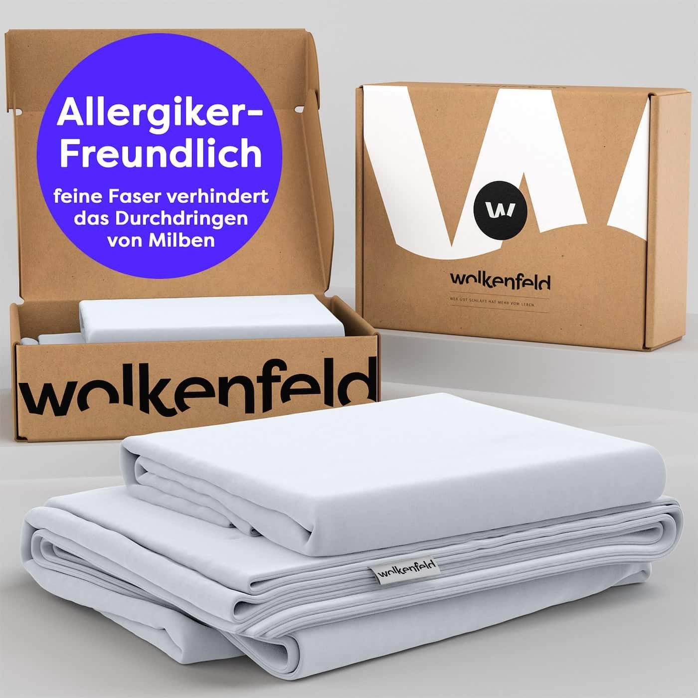 Wolkenfeld Bettwäsche »Mikrofaser 4 tlg - Allergiker Bettwäsche einfarbig - unfassbar weich«, 135x200 cm, 155x200 & 155x220 I inkl. 2x Kissenbezüge 80x80 I Uni