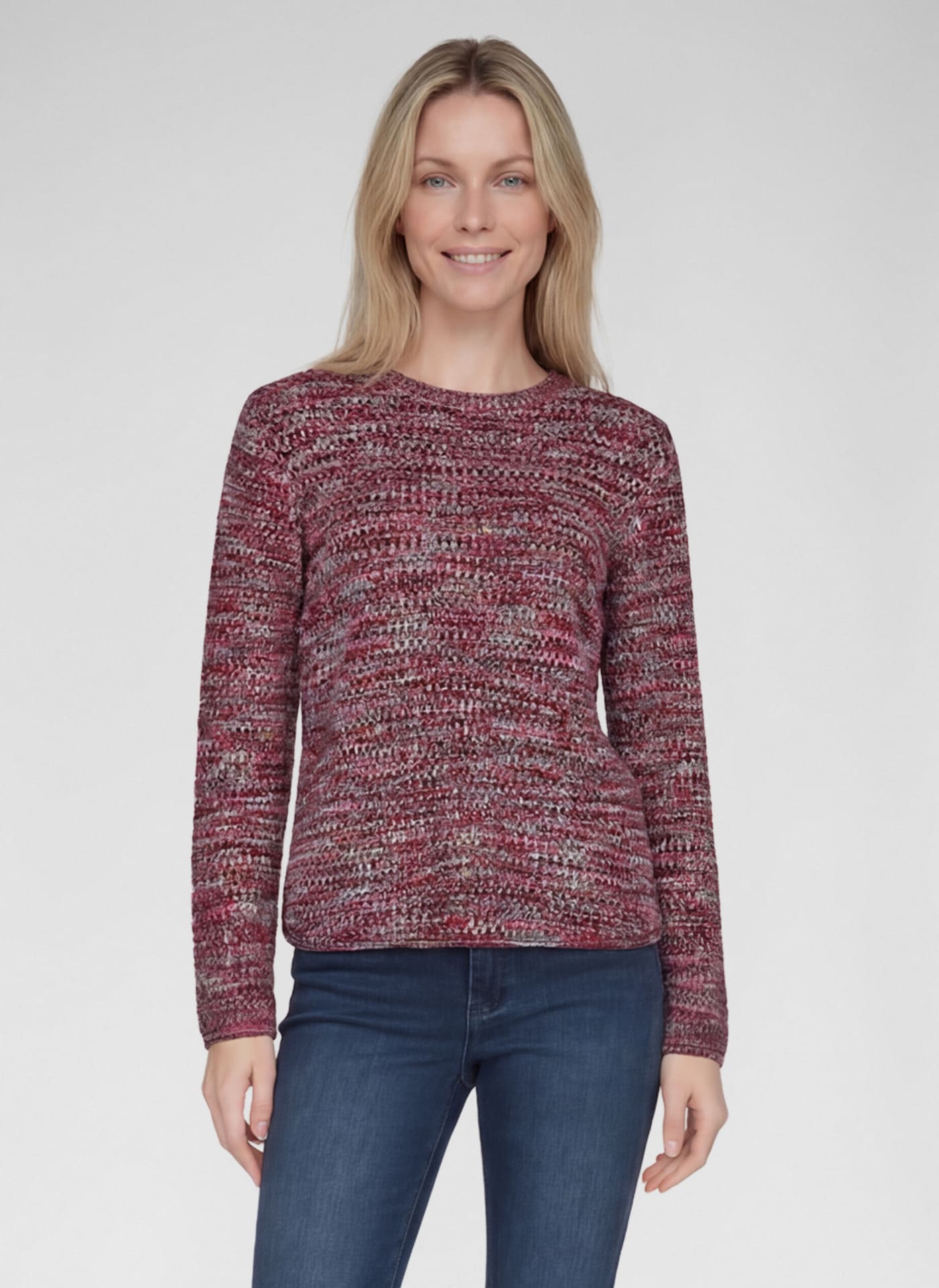 Rabe Strickpullover in melierter Optik