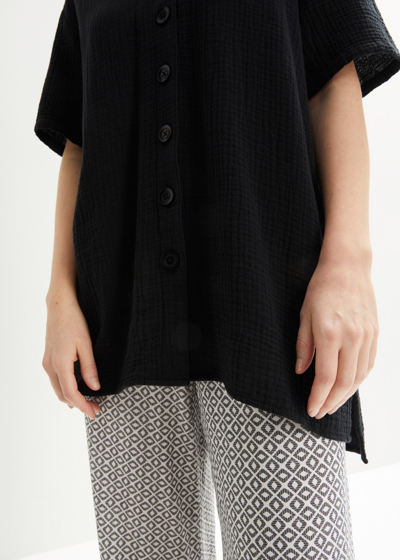 Bonprix Shirt Blouse Women's Black 42 3