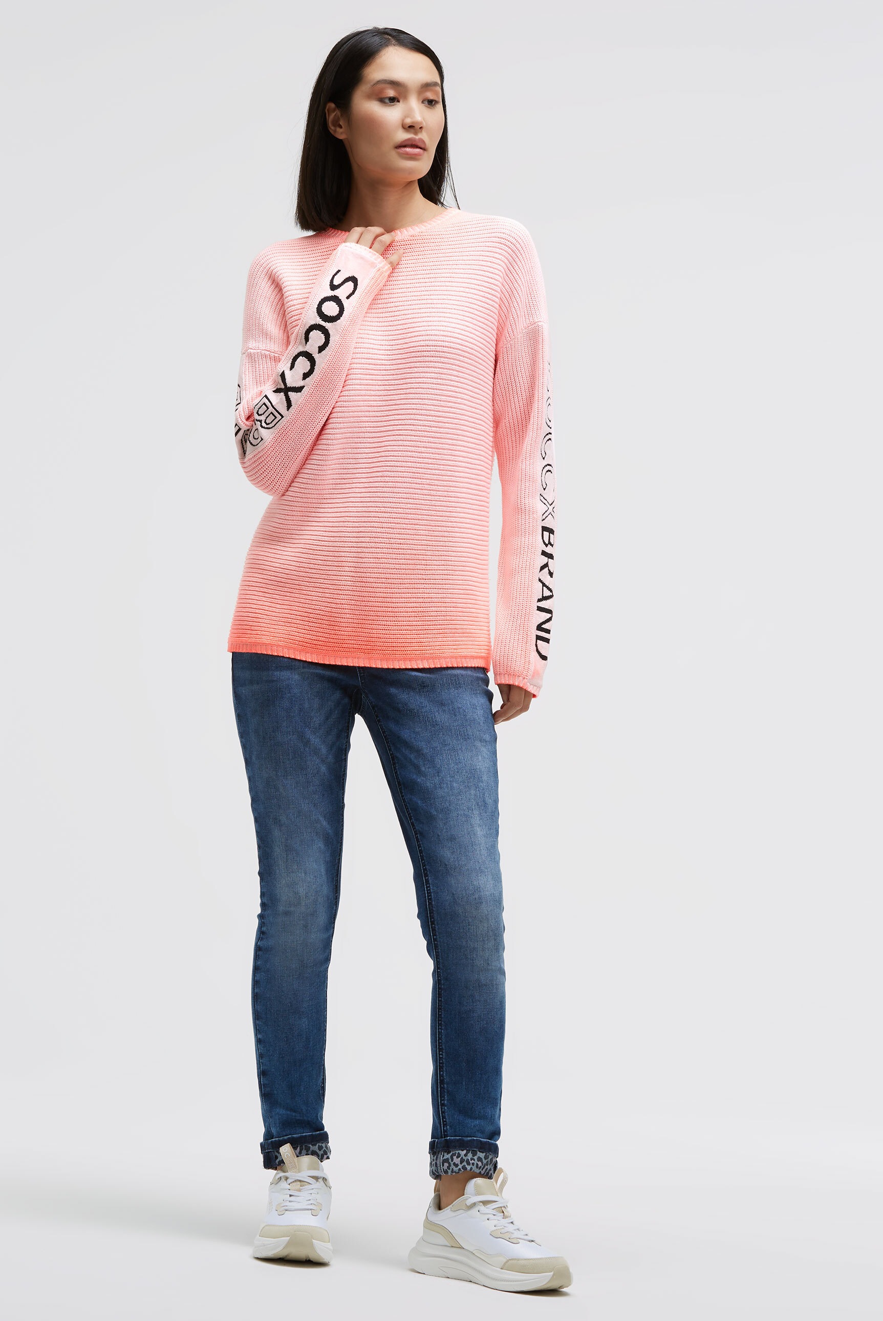 Thumbnail - SOCCX Rundhalspullover aus Baumwolle