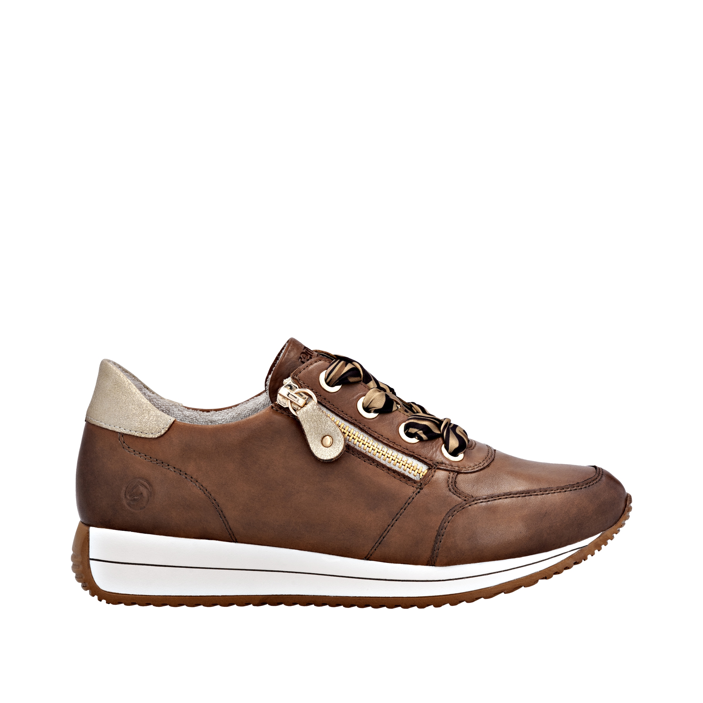 Remonte Keilsneaker, Schnürschuh, Halbschuh, Freizeitschuh mit seitlichem Reißverschluss