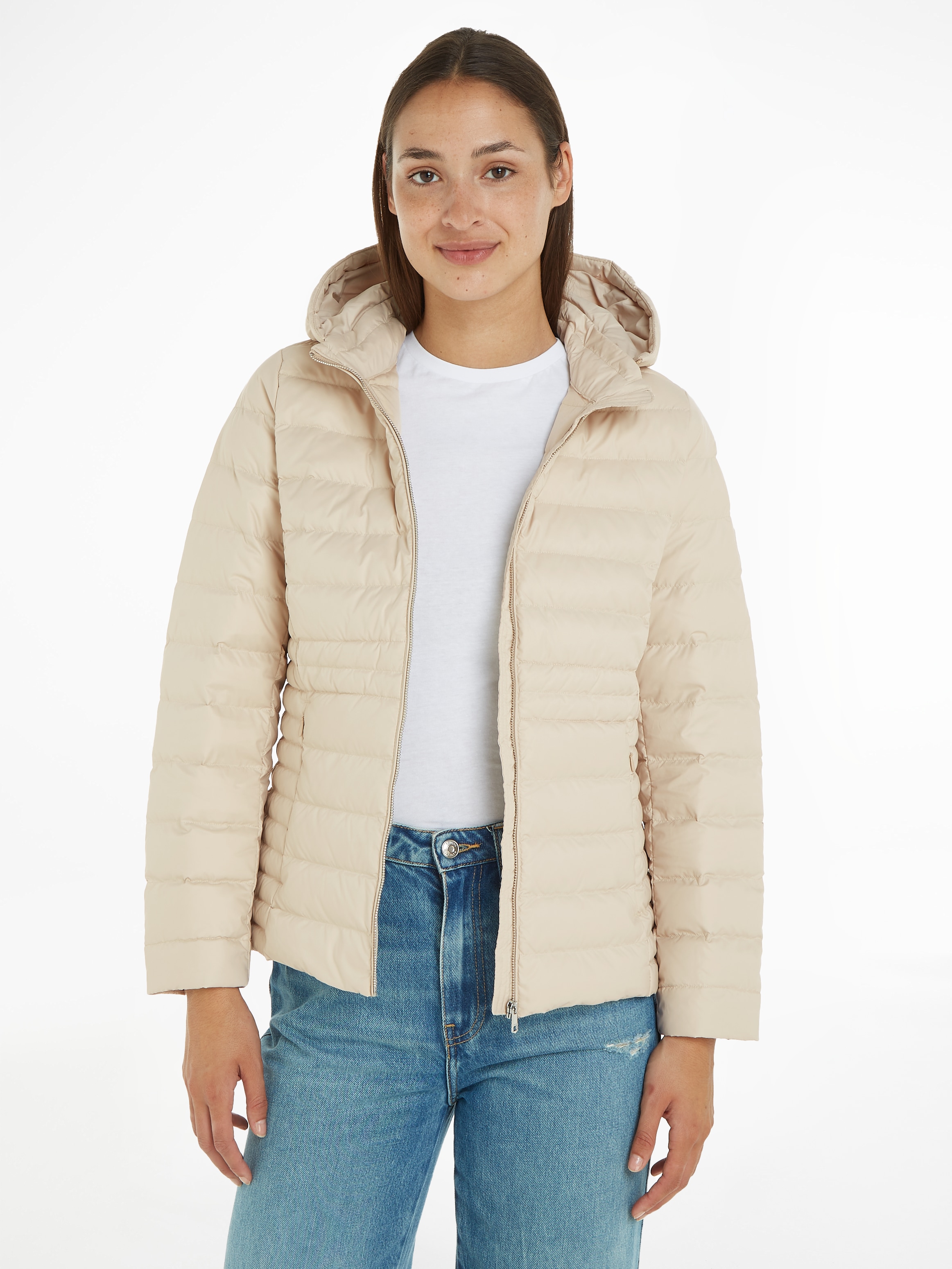 Tommy Hilfiger Steppjacke FEMININE LW DOWN JACKET mit Kapuze günstig online kaufen