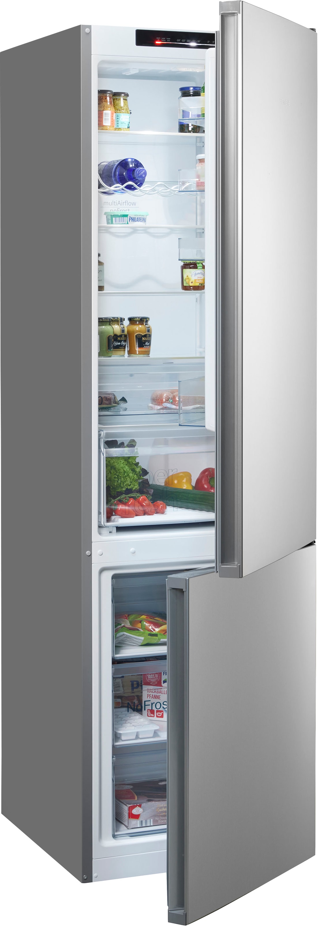 SIEMENS Kühl-/Gefrierkombination "KG39N2LCF" 203 cm hoch 60 cm breit noFros günstig online kaufen