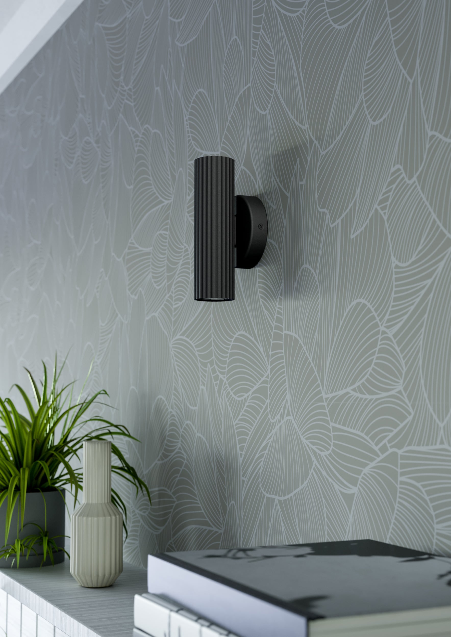 EGLO Wandleuchte »PORTILLO Wandlampe - Alu, Stahl - GU10 - 2X5W - IP20« GU10 1 Stk. Wandstrahler, Wandspot, Wohnzimmer, Flur, L10,5 x H20 x AL8,5 cm