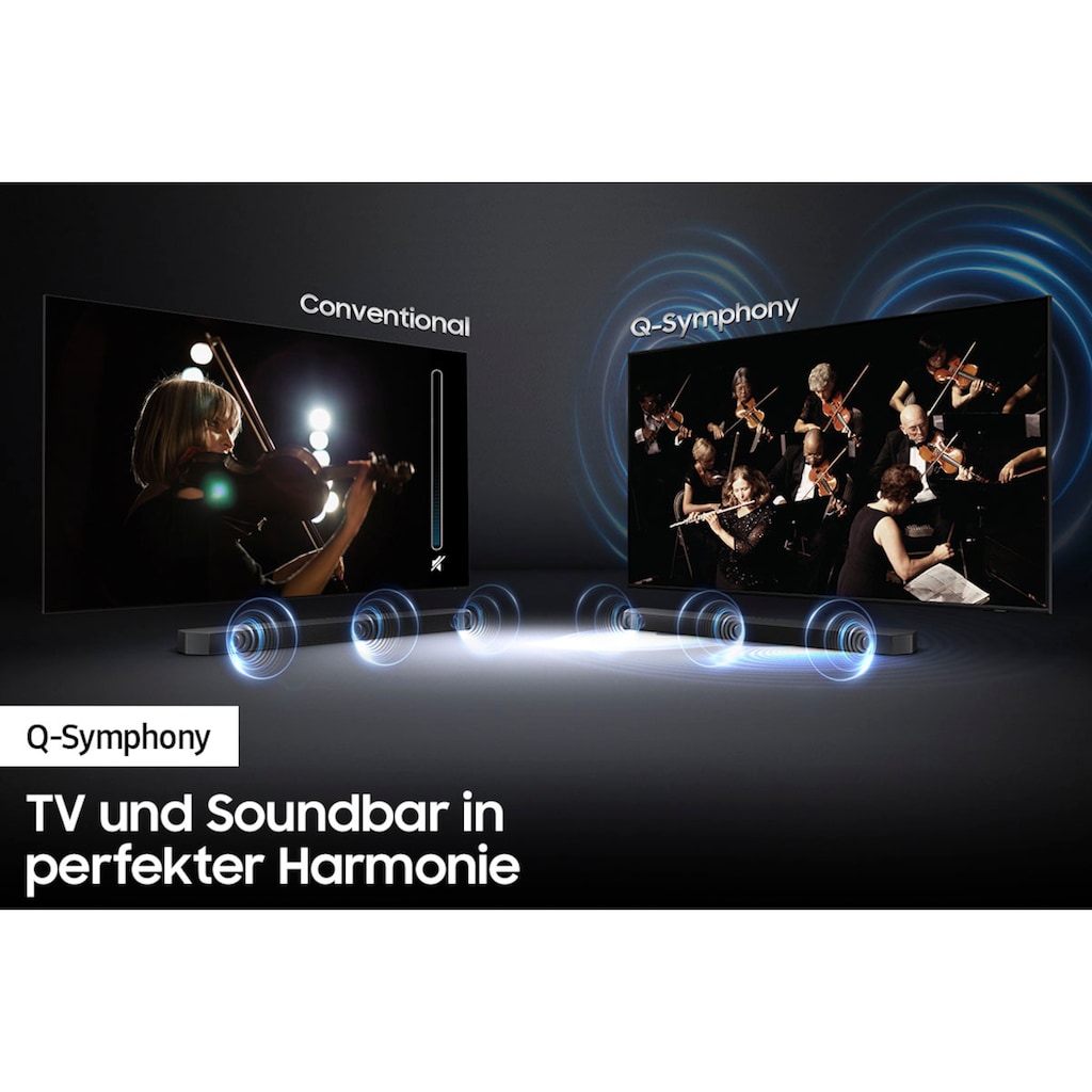 Samsung Soundbar »HW-Q610B«, 3.1.2-Kanal (mit 9 integrierten Lautsprechern)-Dolby Atmos- und DTS:X-Unterstützung-Ausgangsleistung (RMS): 360 W