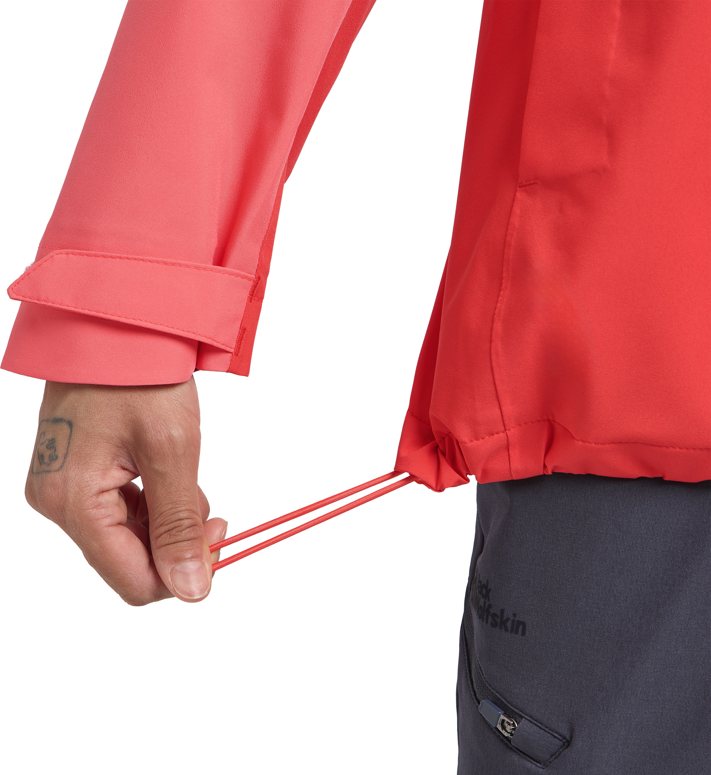 Jack Wolfskin Funktionsjacke »WEILTAL 2L JKT W«, mit Kapuze, Kapuze: fest mit der Jacke verbunden