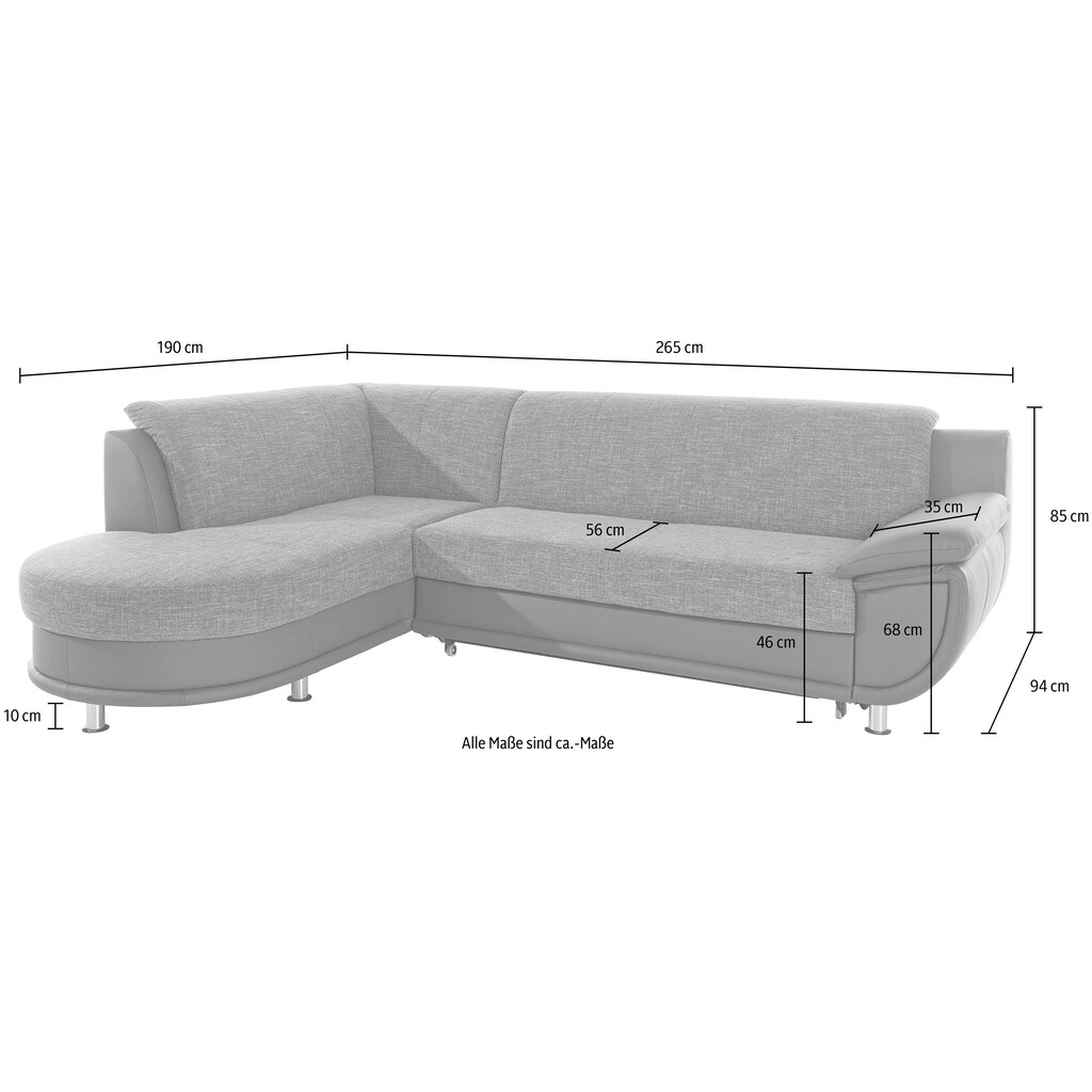 TRENDMANUFAKTUR Ecksofa