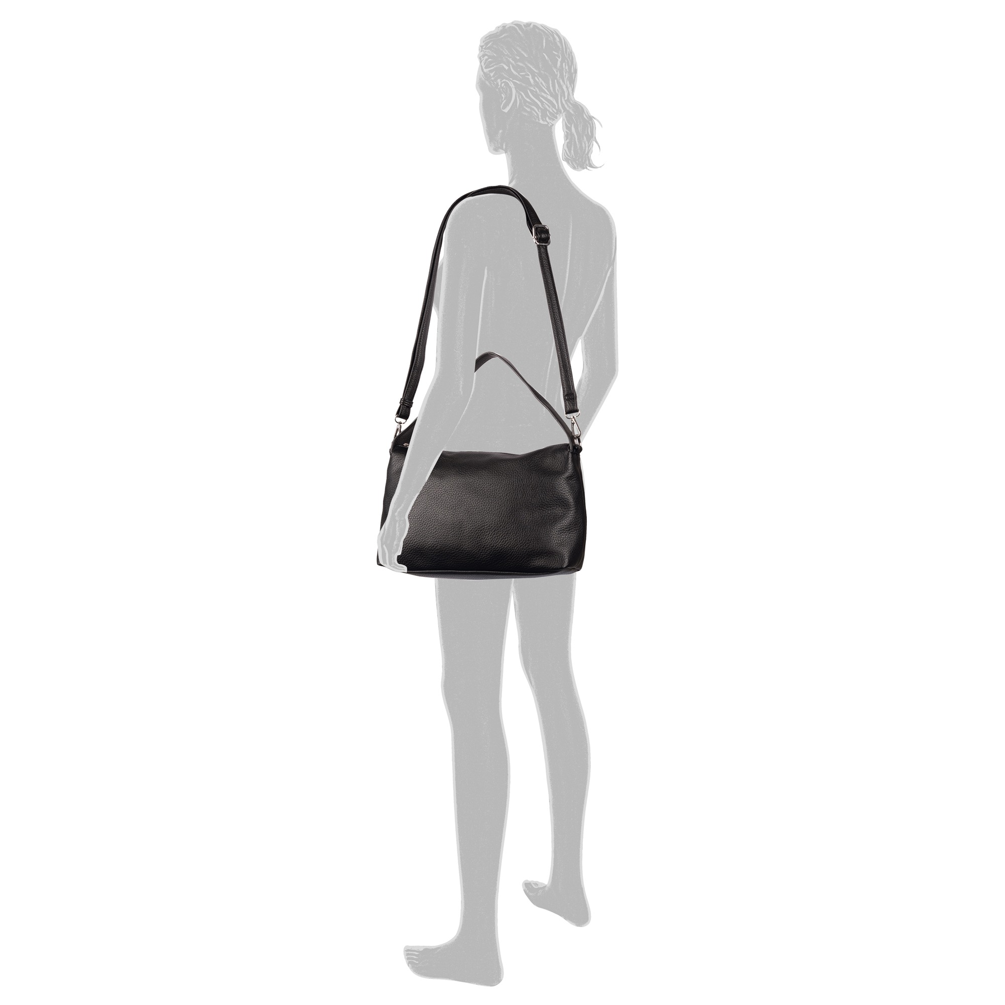 TOM TAILOR Schultertasche "Lissi" besonders weiches Material lässig fallend mit trapzförmigen Schnitt