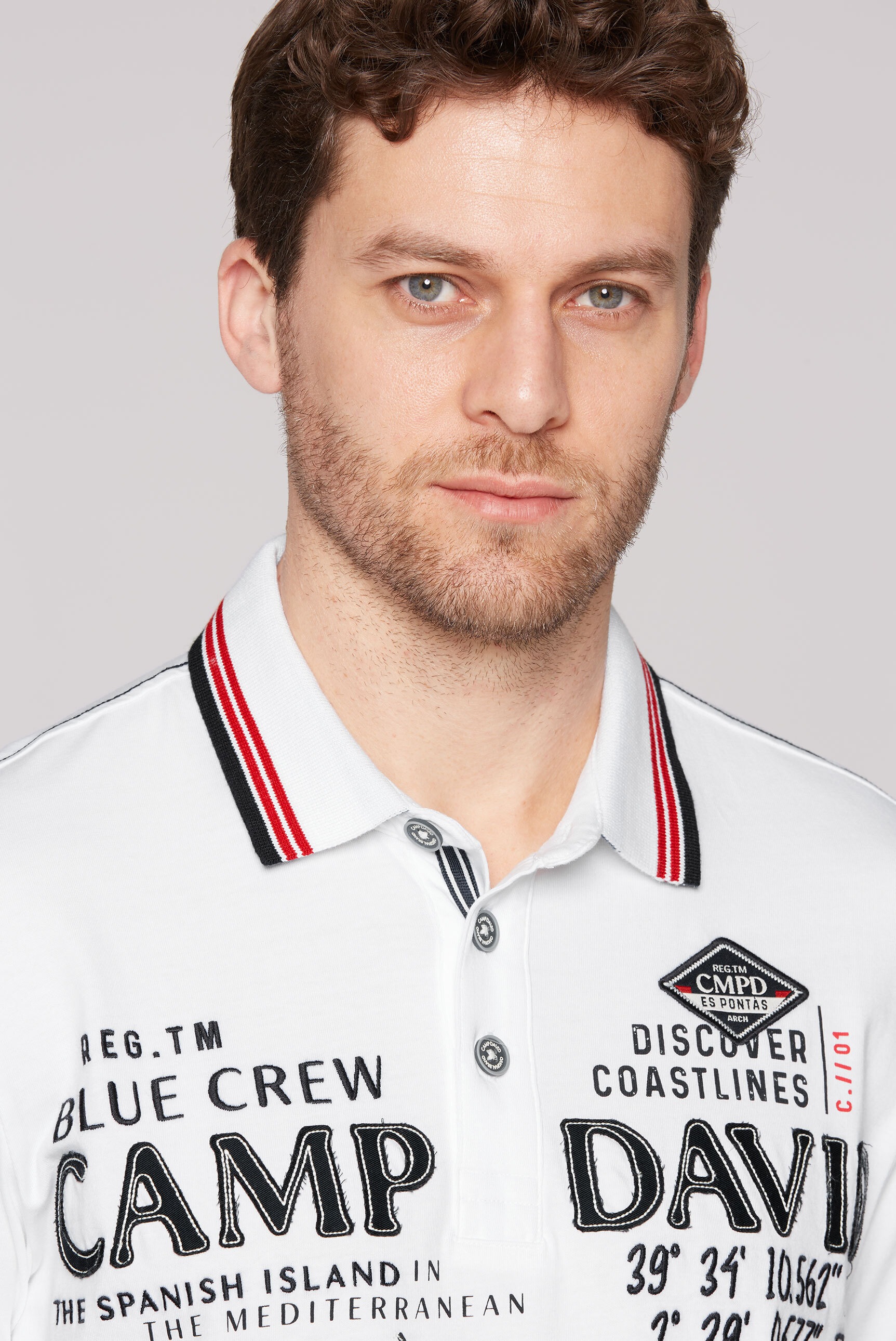 CAMP DAVID Poloshirt, aus Baumwolle