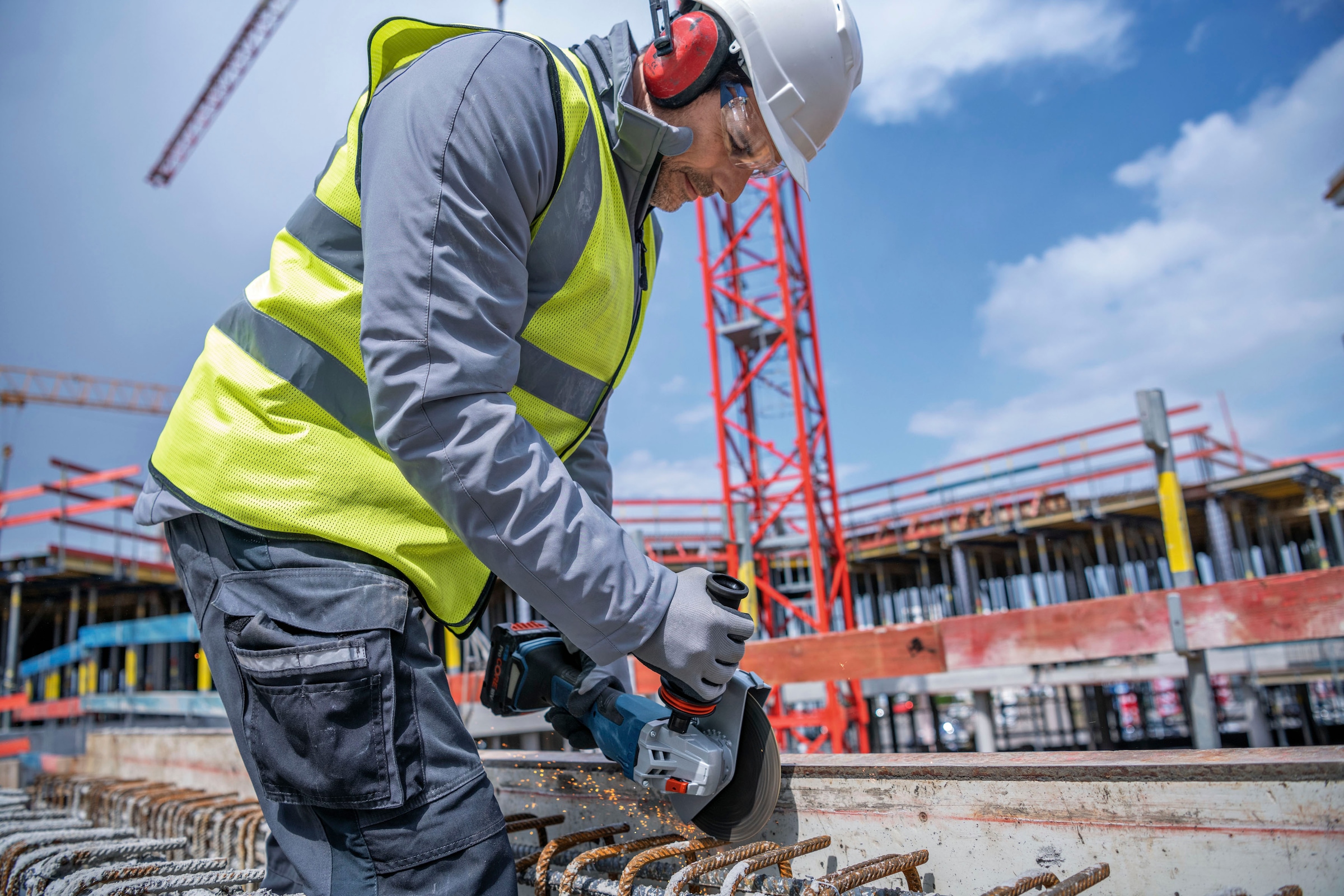 Bosch Professional Akku-Winkelschleifer »GWS 18V-180 PC«, ohne Akku, ohne Ladegerät
