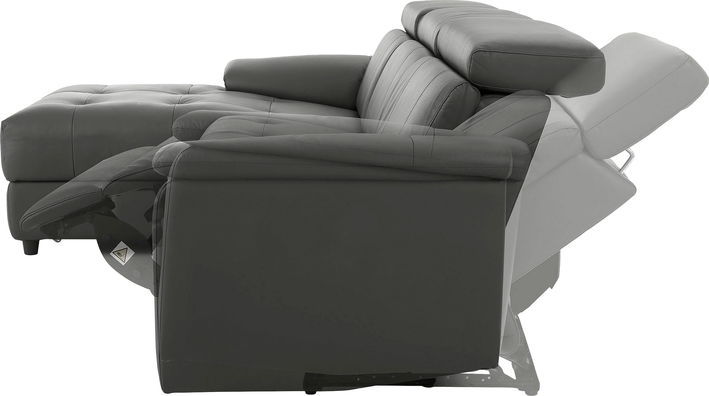 Home affaire Ecksofa »Binado, L-Form,«, mit manueller oder elektrischer Relaxfunktion mit USB-Anschluss