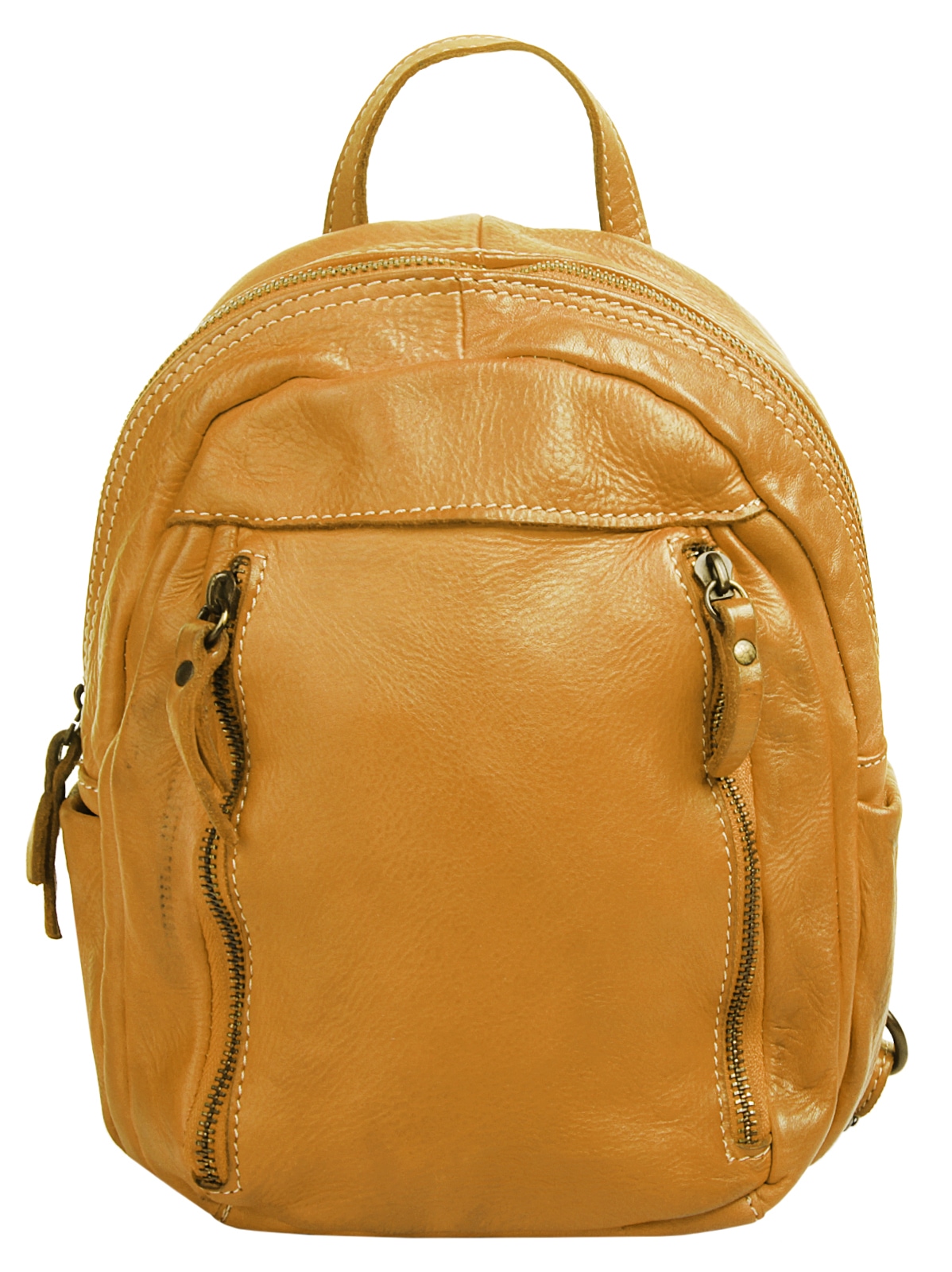 Cluty Cityrucksack, echt Leder, Made in Italy